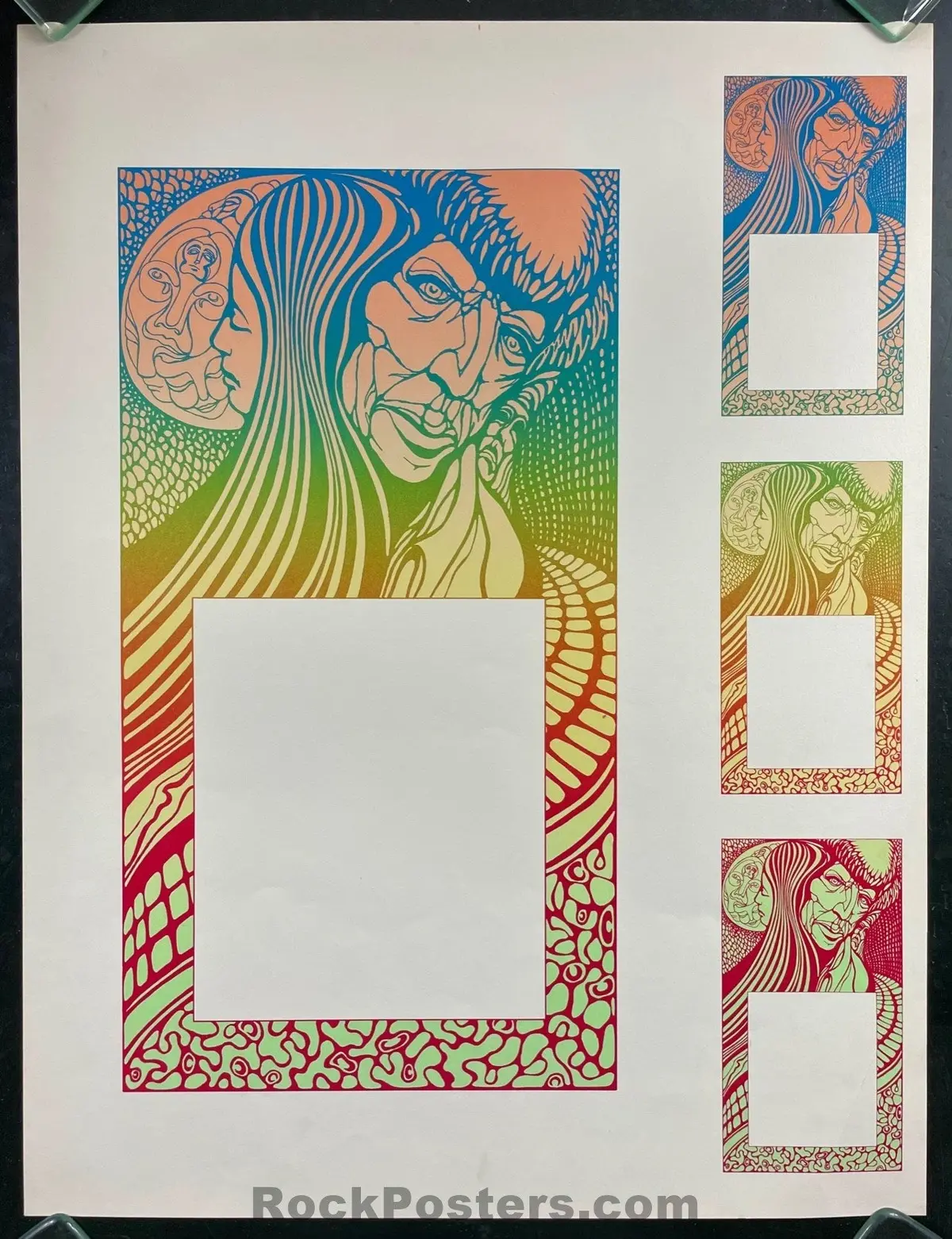 Auction - Aor 2.50 - Bg-53 - Uncut Progressive Proof - 1967 Poster & Cards - Fillmore Auditorium - 1967 Poster- Near Mint Minus 1