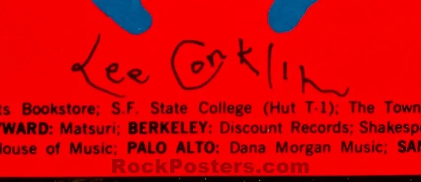 Auction - Bg 125 - Sly And The Family Stone - Lee Conklin Signed - Fillmore Auditorium - 1968 Poster - Near Mint 2