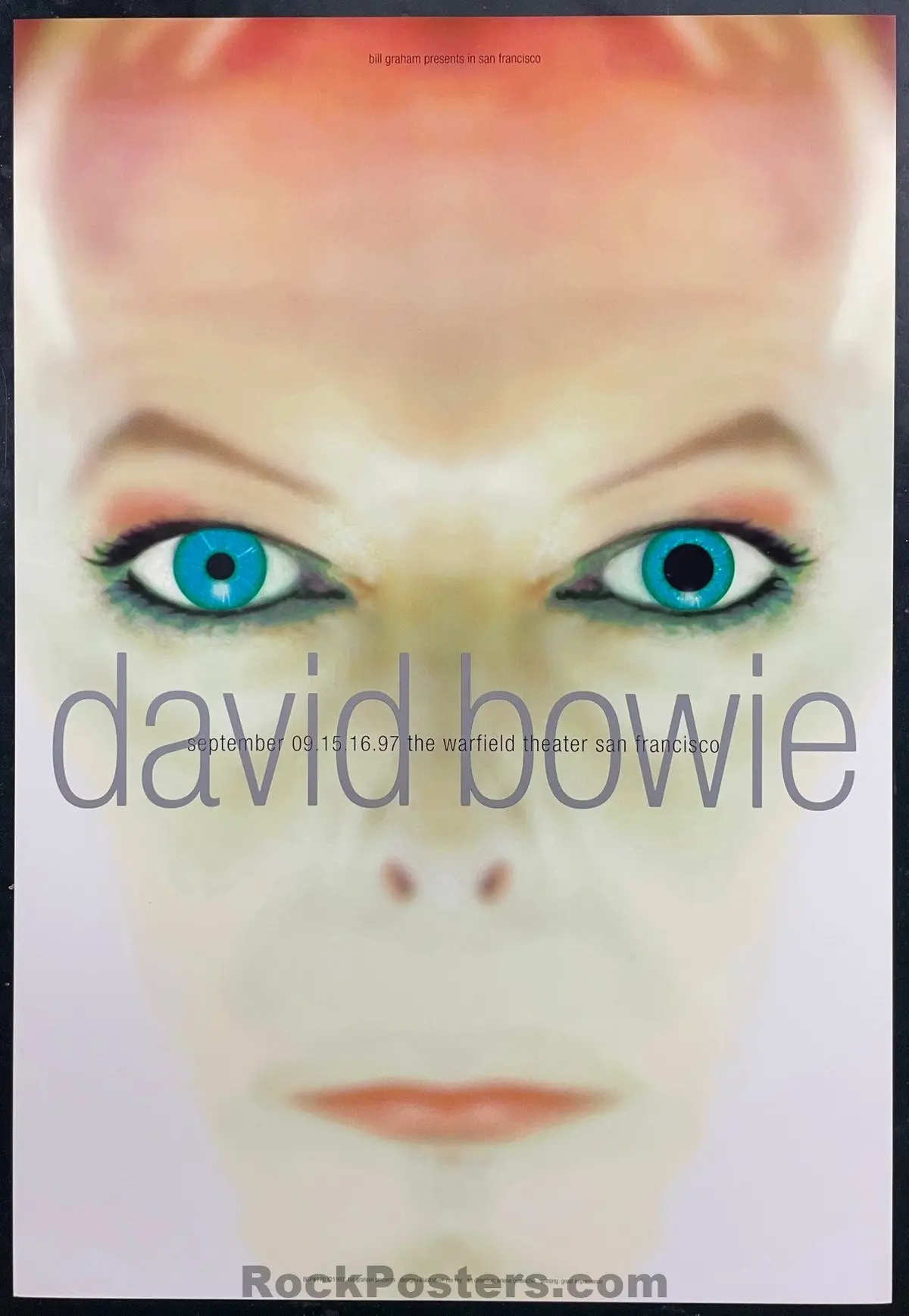 Bgp-176 - David Bowie - Rex Ray - 1997 Poster - Warfield Theatre - Near Mint 1