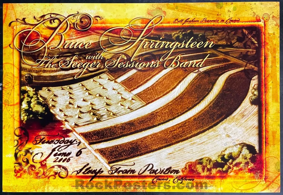 Bgp-340 - Bruce Springsteen - 2006 Poster - Sleep Train Pavilion  - Near Mint Minus 1