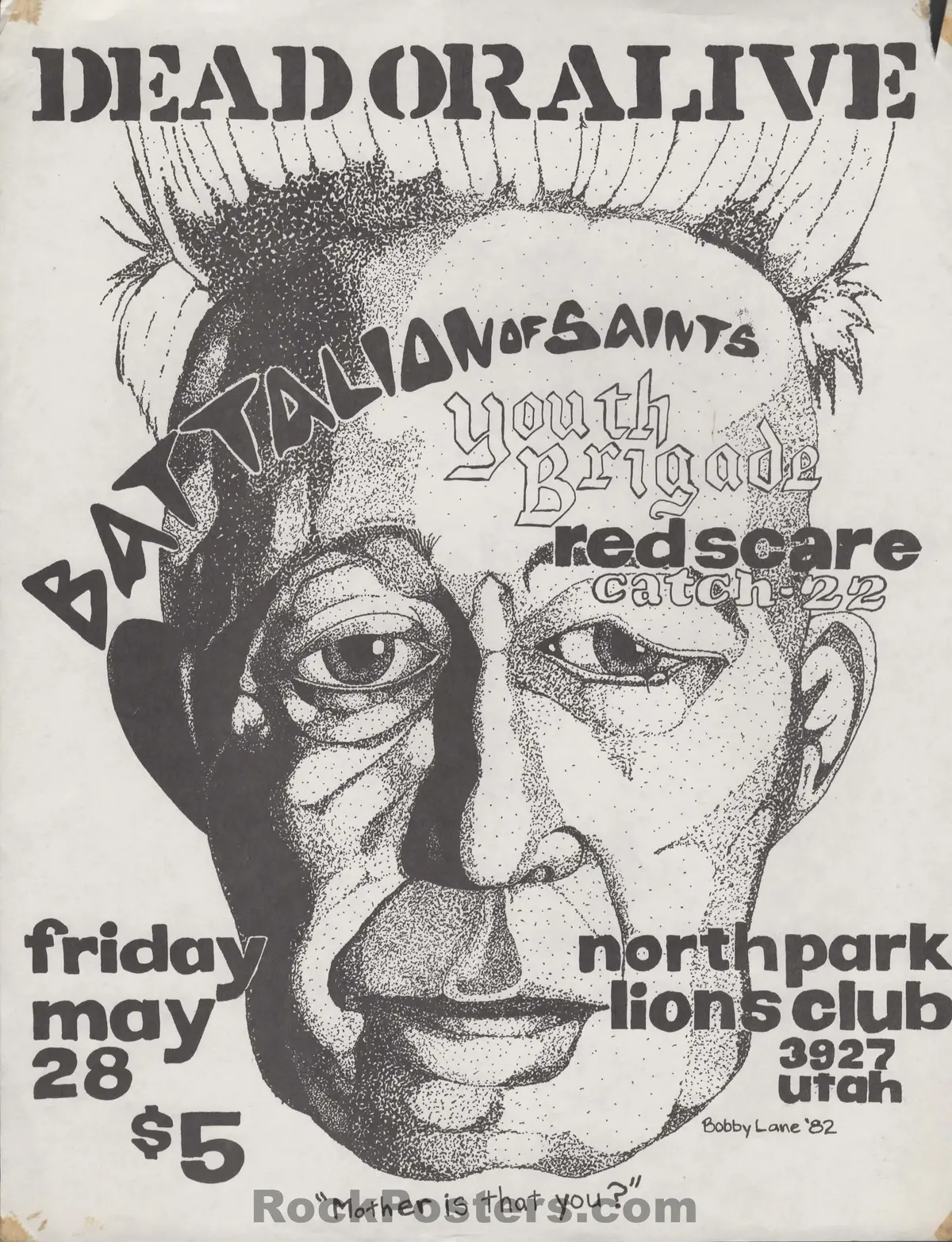 Auction - Black Flag - Battalion Of Saints - 1980S Punk Flyers (2) - San Diego - Excellent 1