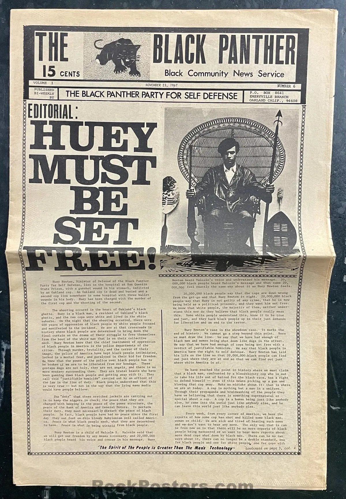 Auction - Black Panthers - Underground Newspaper - 1967 - Excellent 1