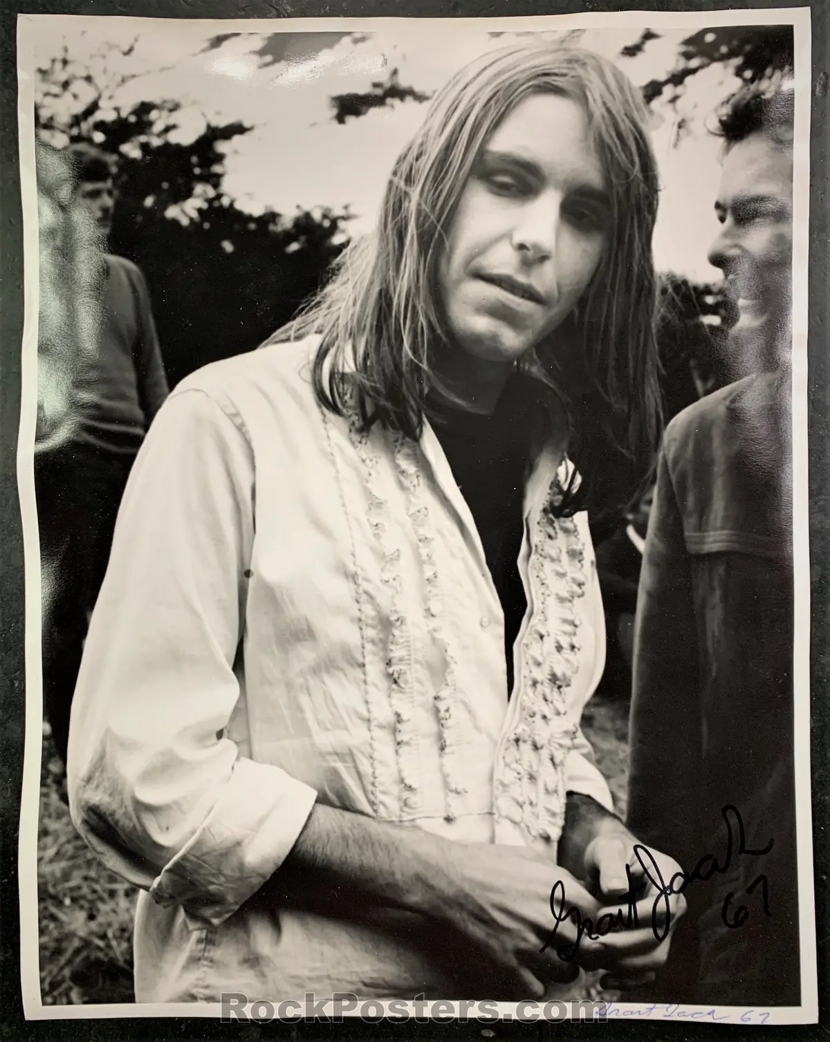 Auction - Grateful Dead - Bob Weir - Grant Jacobs Signed - 1967 Photo - Excellent 1
