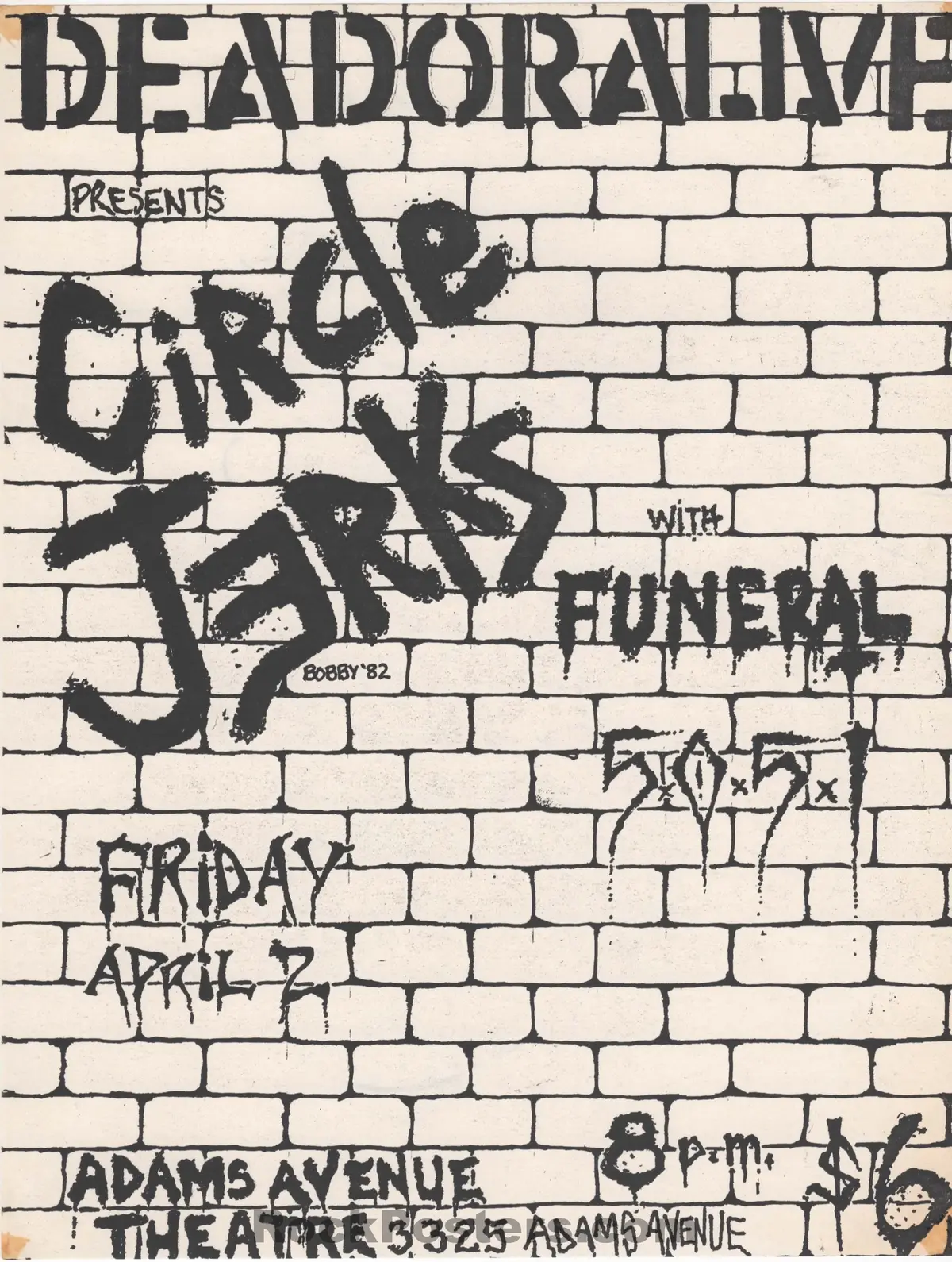Auction - Circle Jerks - Bad Religion/The Dickies - 1980S Punk Flyers (2) - Csun & San Diego - Excellent 2