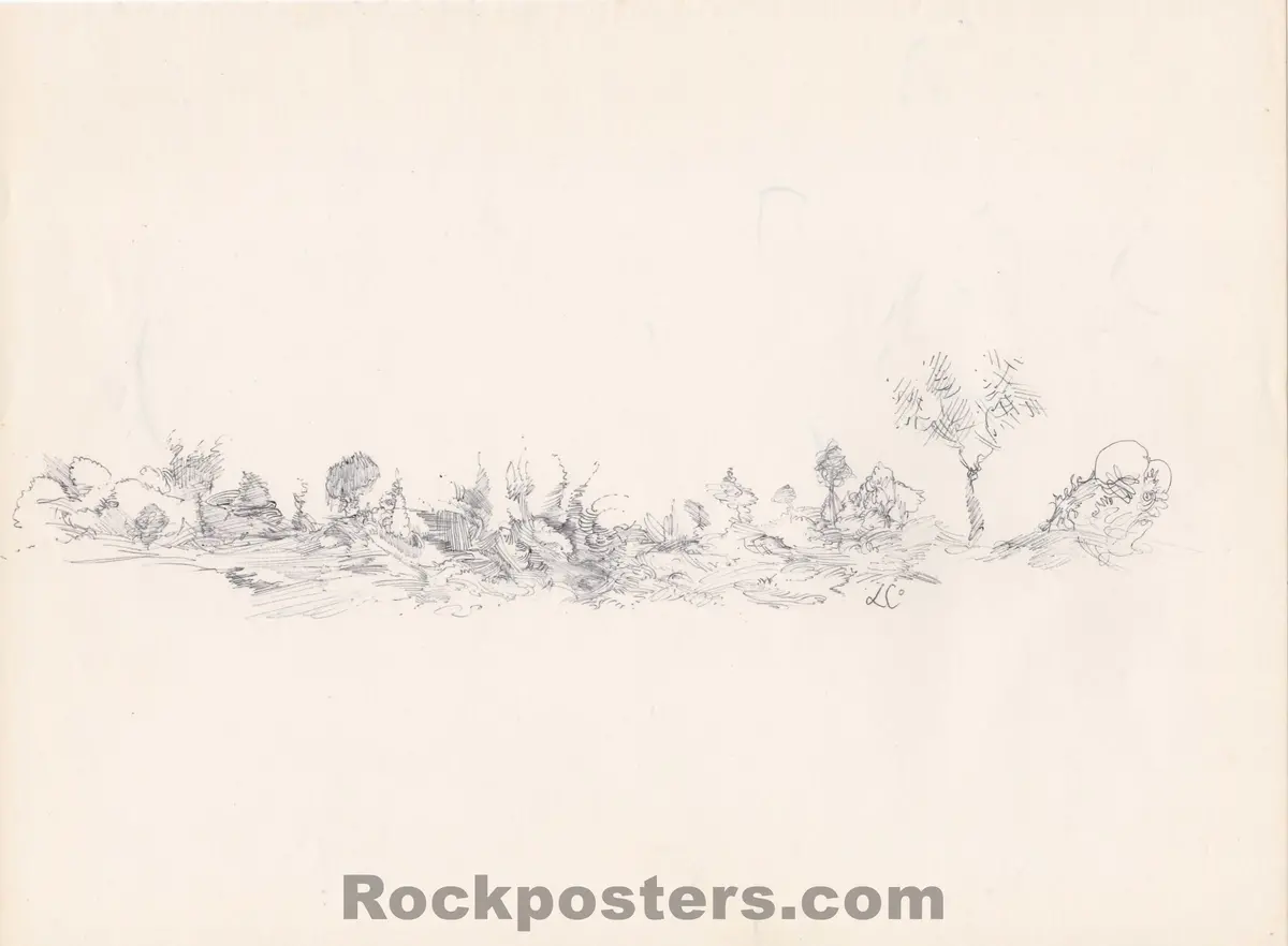 Auction - Psychedelic - Lee Conklin - Original Art - Ink Drawing On Paper - 1974 - Near Mint 1