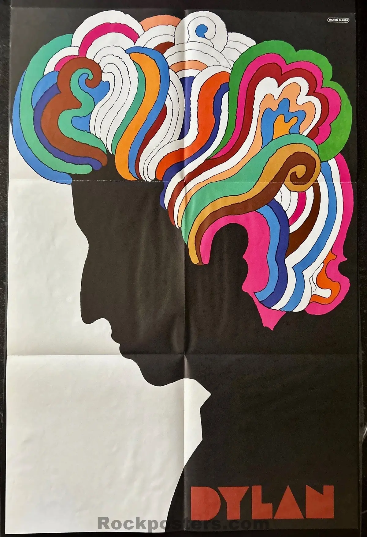 Auction - Bob Dylan - Original 1967 Poster - Milton Glaser - Very Good 1