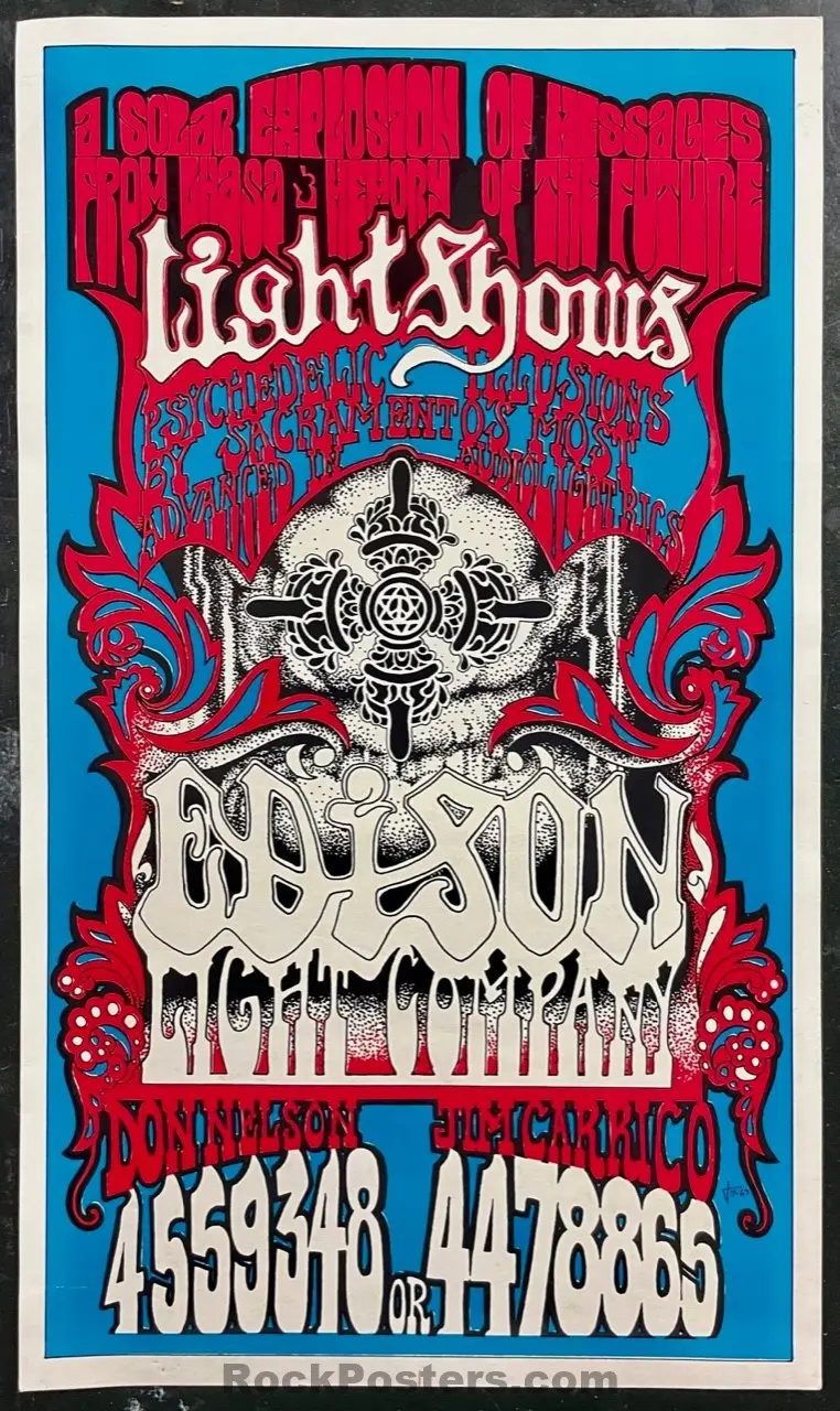 Auction - Edison Light Company - 1967 Promo Handbill - Sacramento - Near Mint Minus 1
