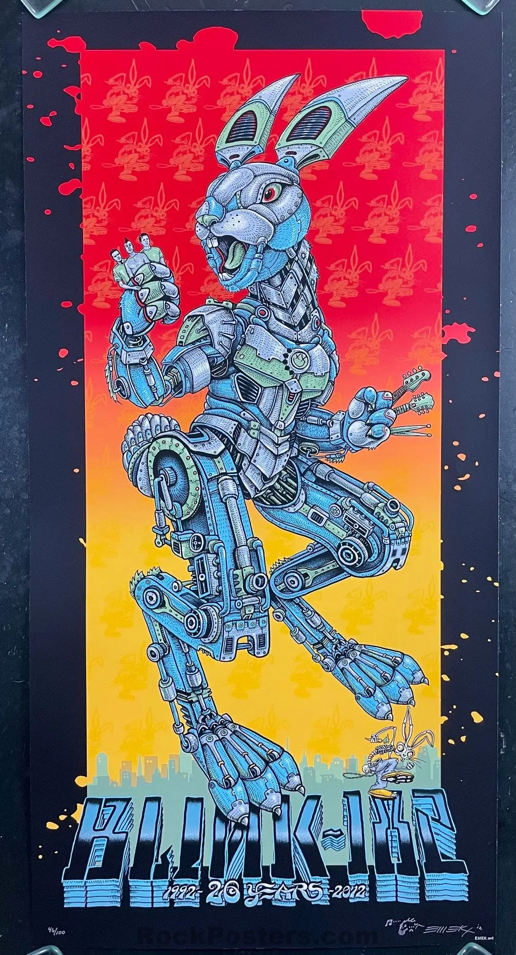 Auction - Blink-182 - 20Th Anniversary - '12 - Emek - Artist Edition - Mint 1