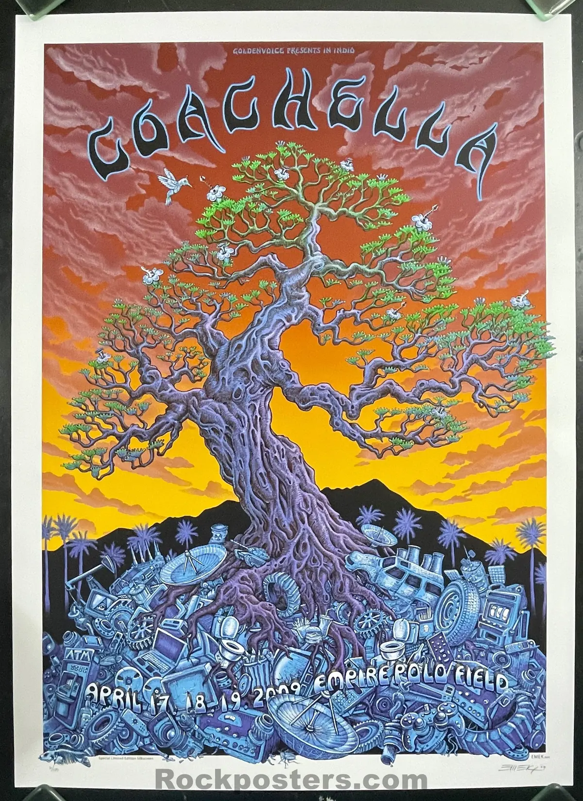 Auction - Coachella - Indio '09 - Emek - Sunset - Artist Edition Of 100 - Mint 1