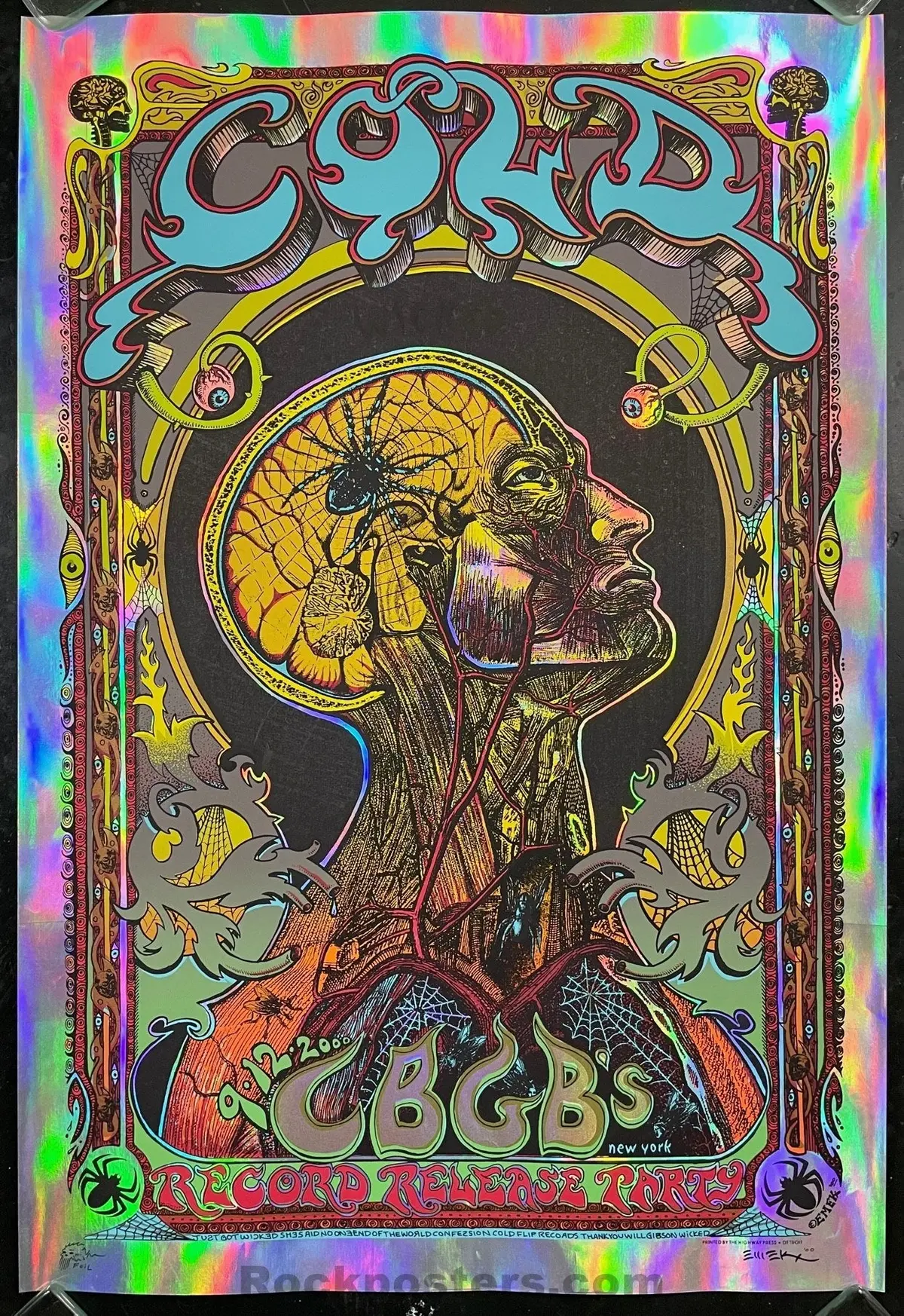 Auction - Cold - New York City '00 - Emek - Foil Silkscreen - Excellent 1