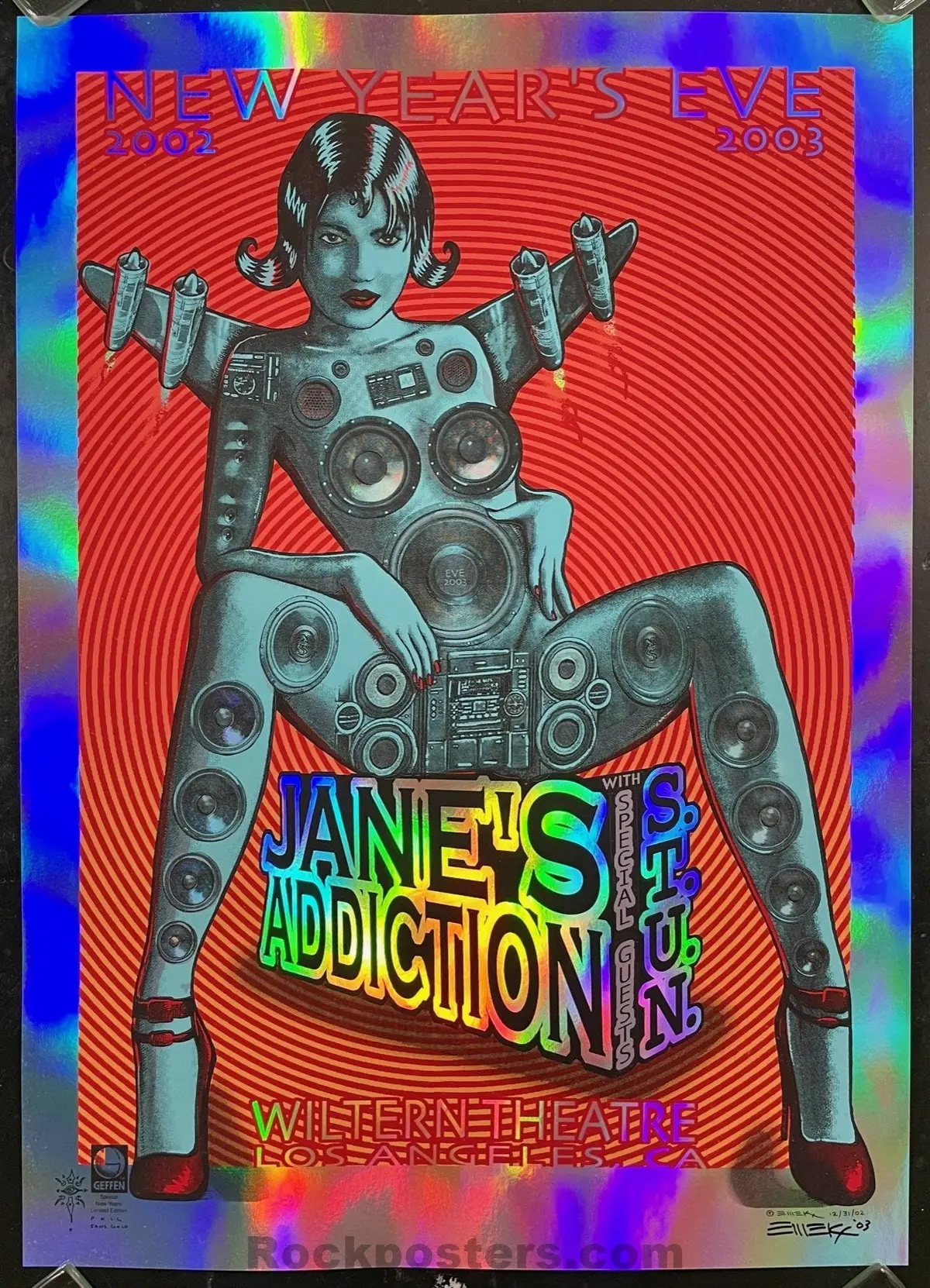 Auction - Jane's Addiction - Los Angeles '03 - Emek - Foil Variant Edition - Near Mint 1