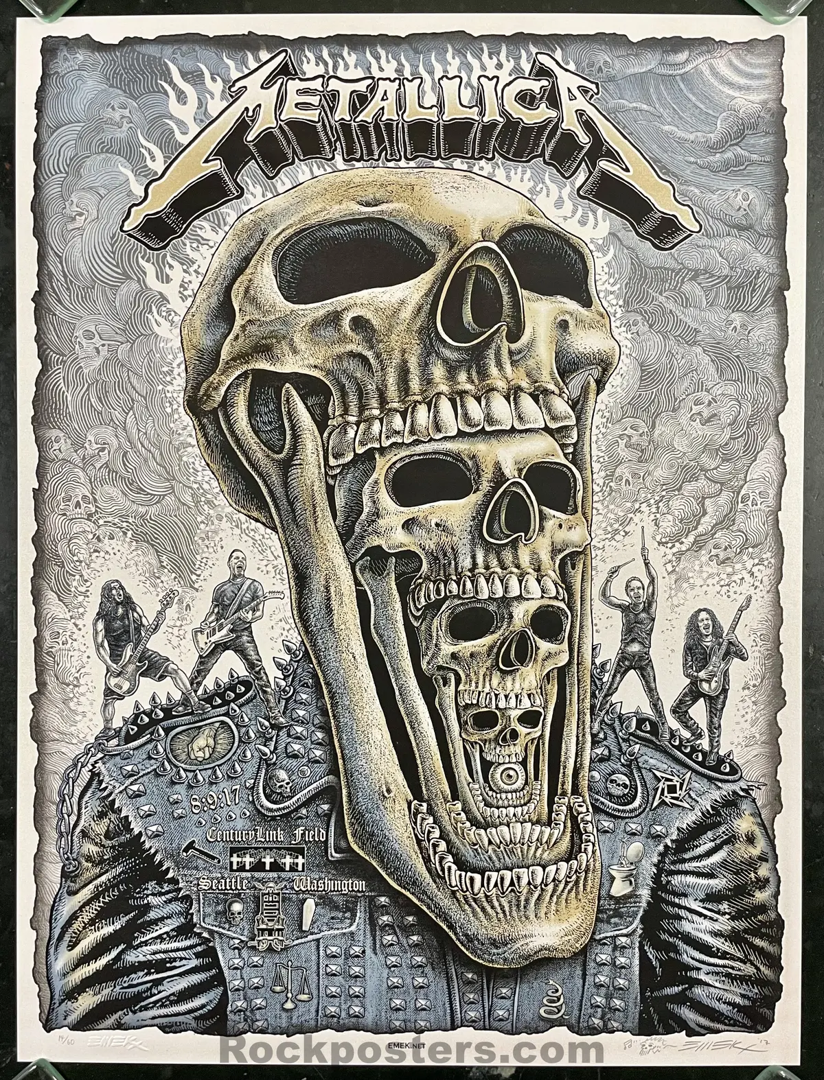 Auction - Metallica - Seattle '17 - Emek - Vip Artist Edition - Mint 1