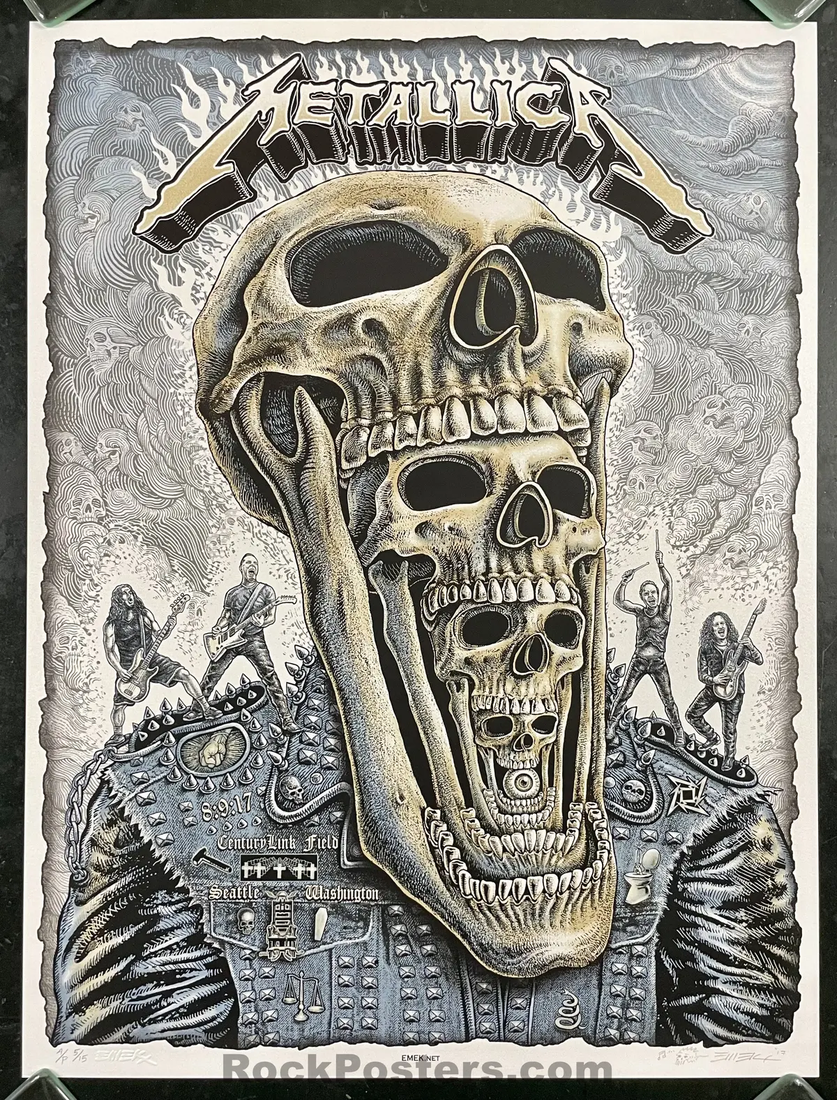 Auction - Metallica - Seattle '17 - Emek - A/P Edition Of 15 - Mint 1