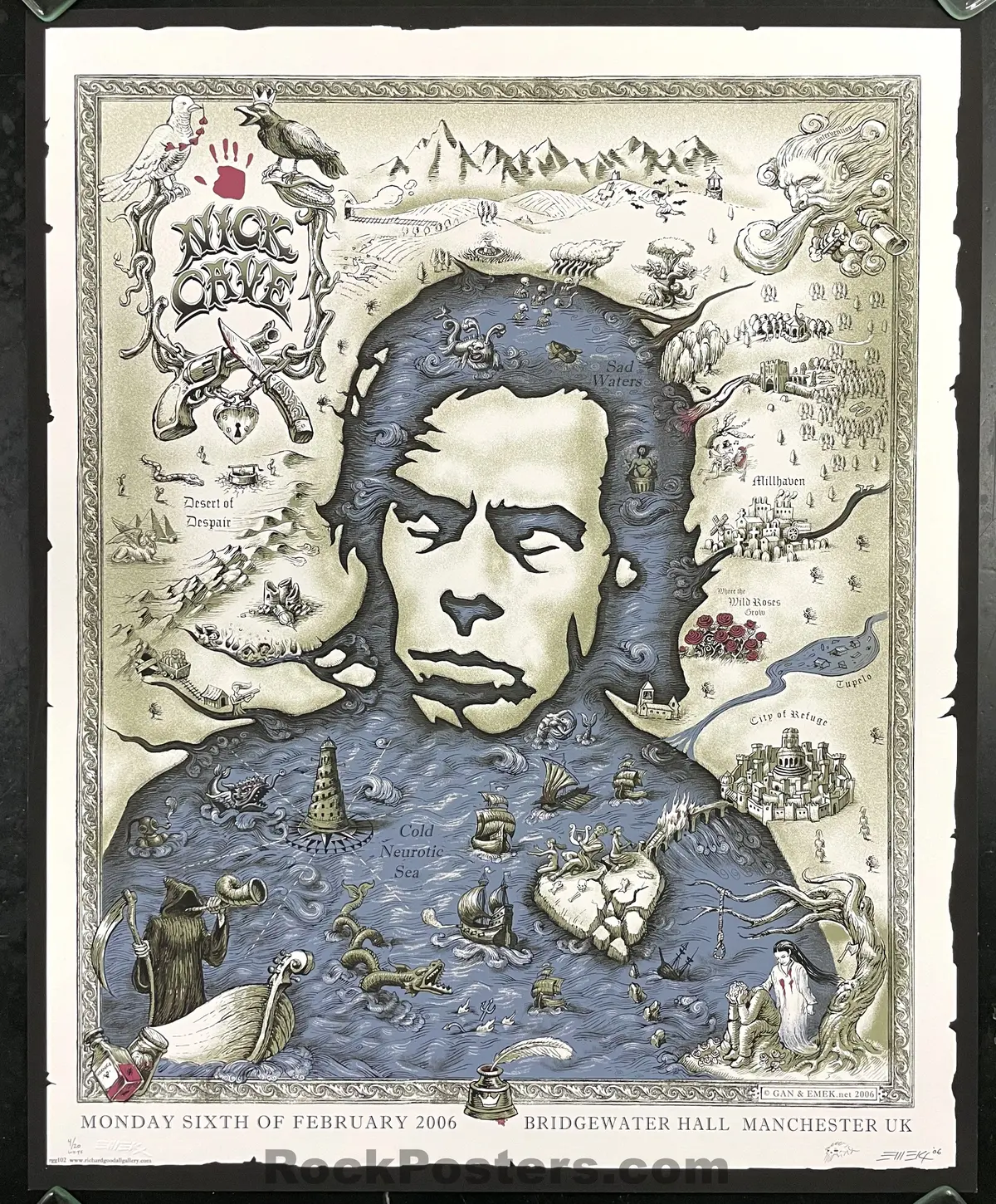 Auction - Nick Cave - Manchester '06 - Emek - White Variant Edition - Mint 1