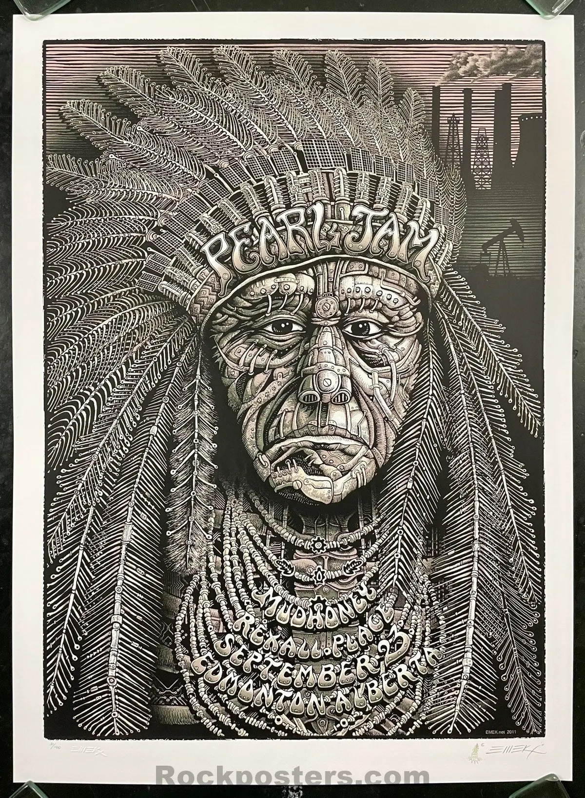 Auction - Pearl Jam - Edmonton '11 - Emek -  Artist Edition - Near Mint Minus 1