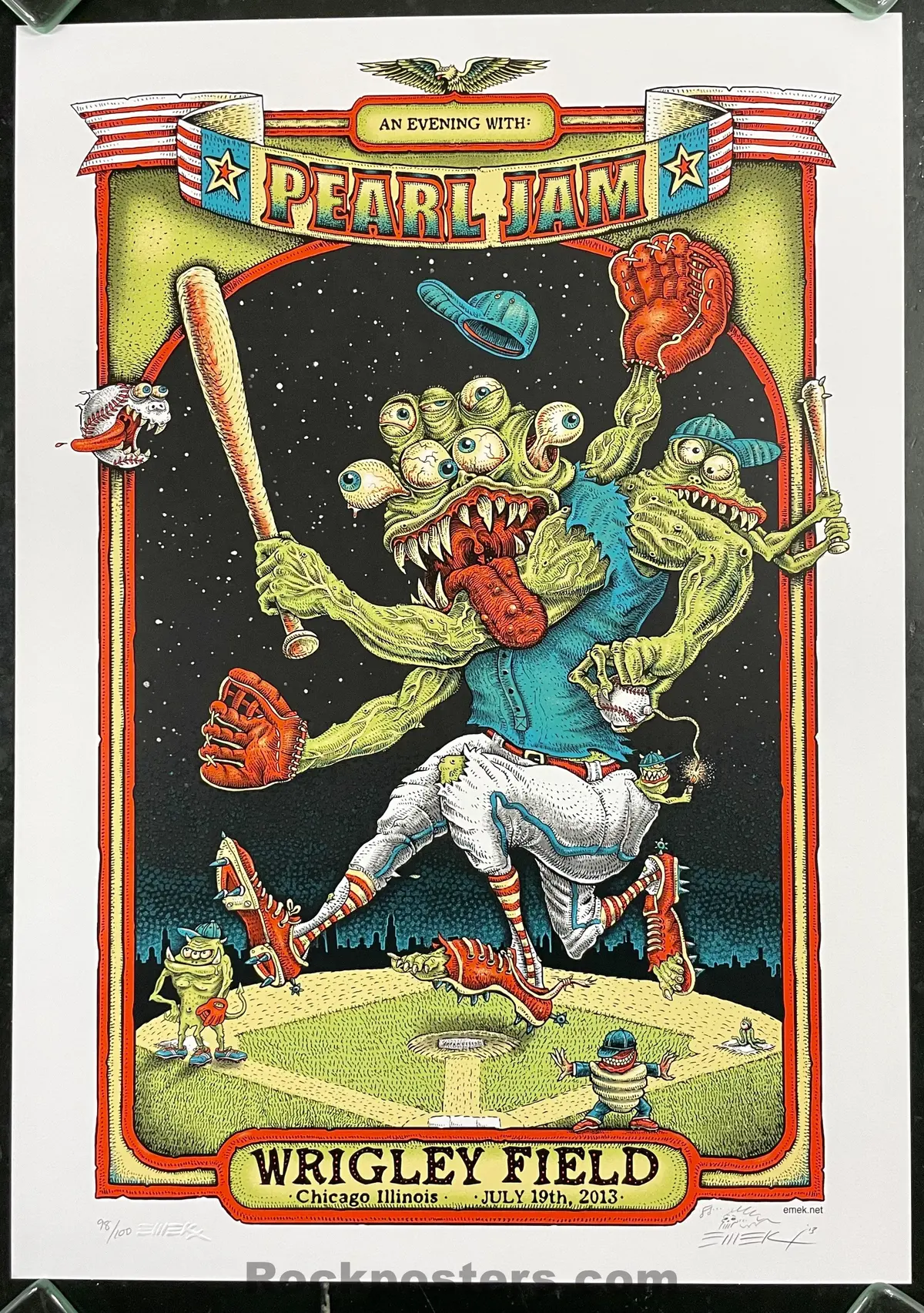Auction - Pearl Jam - Chicago '13 - Emek - Artist Edition - Mint 1