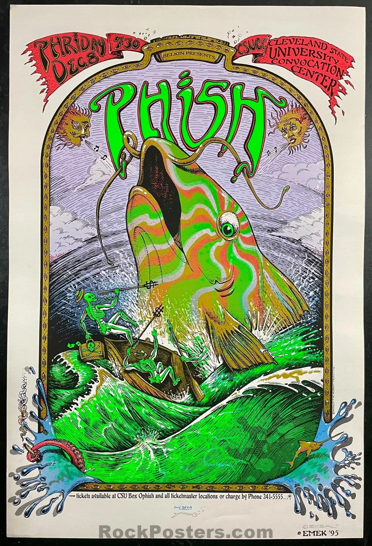 Auction - Phish - Cleveland '95 - Emek - Near Mint Minus 1
