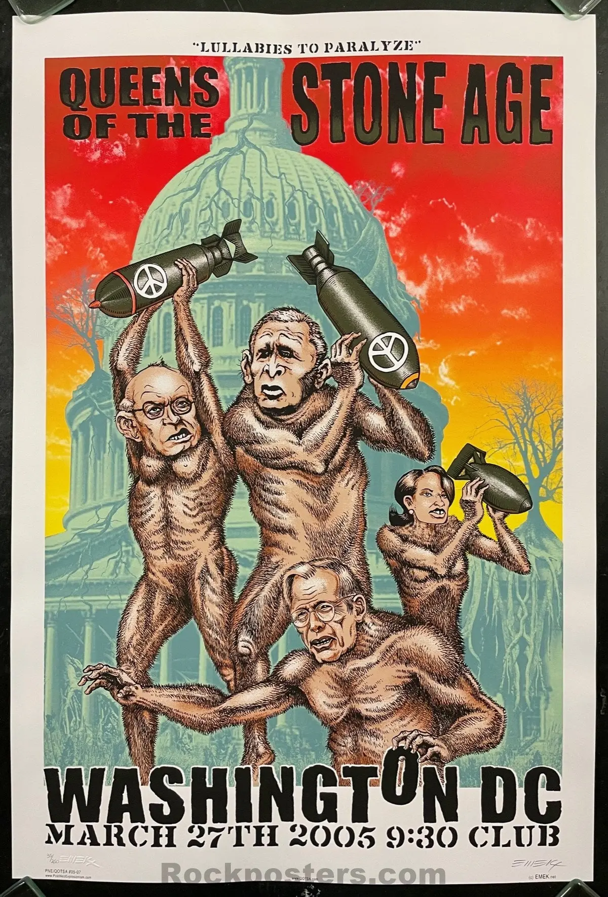 Auction - Queens Of The Stone Age - Washington Dc '05 - Emek - 1St Edition - Excellent 1