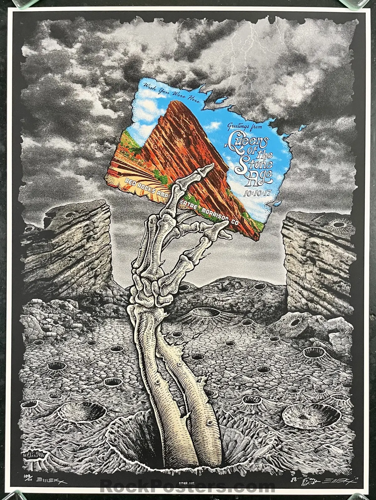 Auction - Queens Of The Stone Age - Morrison '17 - Emek - Artist Edition - Mint 1