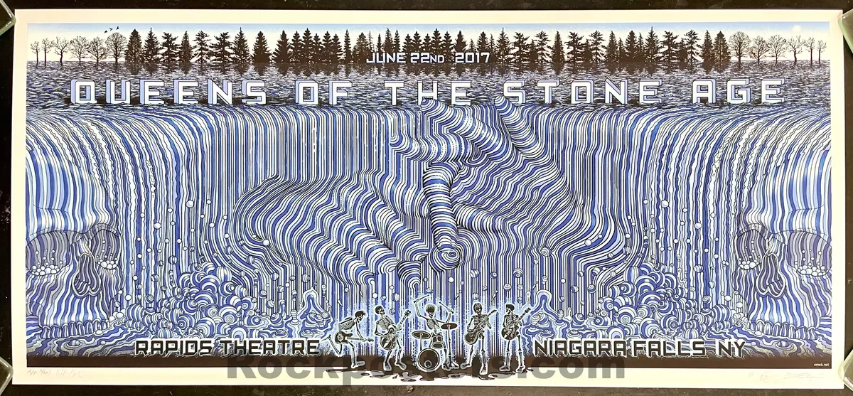 Auction - Queens Of The Stone Age - Niagara Falls '17 - Emek - Artist Proof - Mint 1