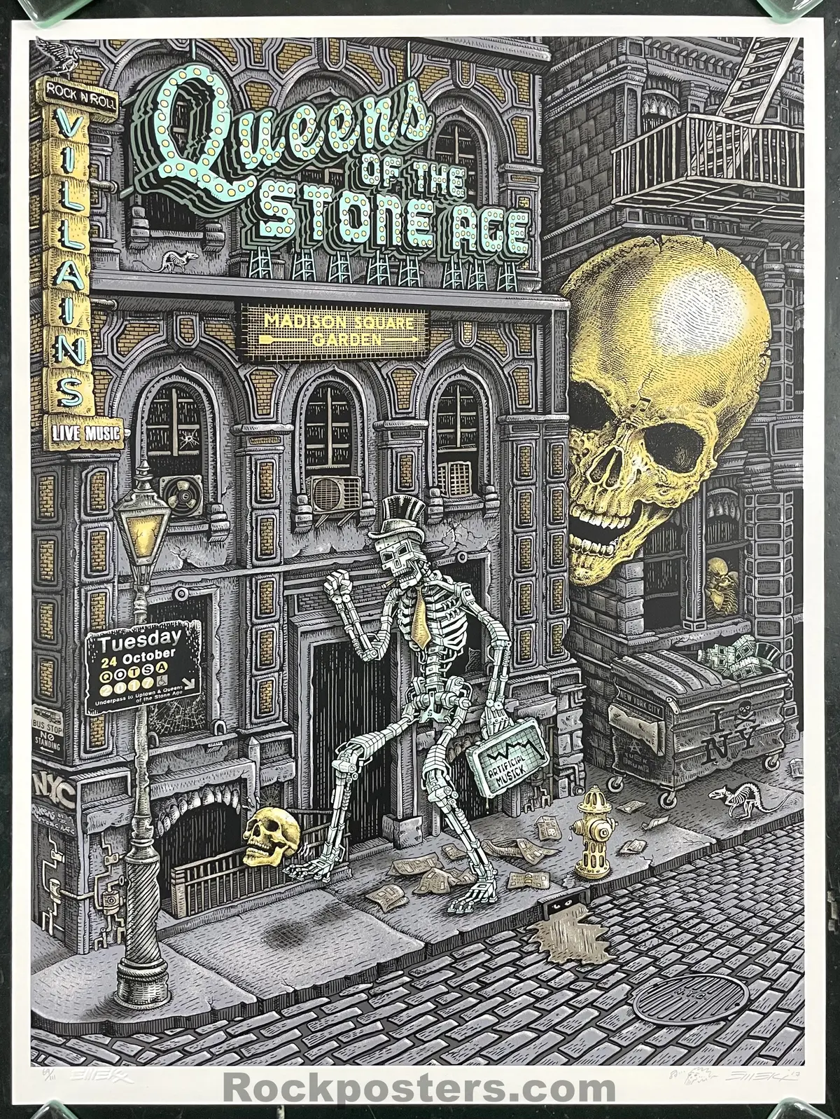 Auction - Queens Of The Stone Age - New York City '17 - Emek - Artist Edition - Mint 1