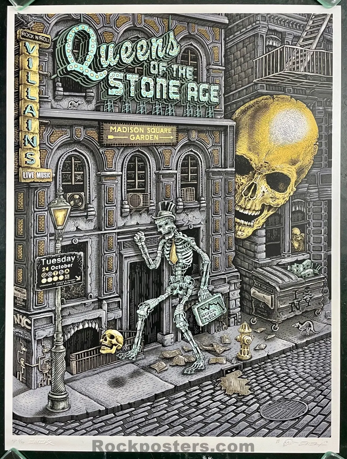 Auction - Queens Of The Stone Age - New York City '17 - Emek - A/P - Mint 1