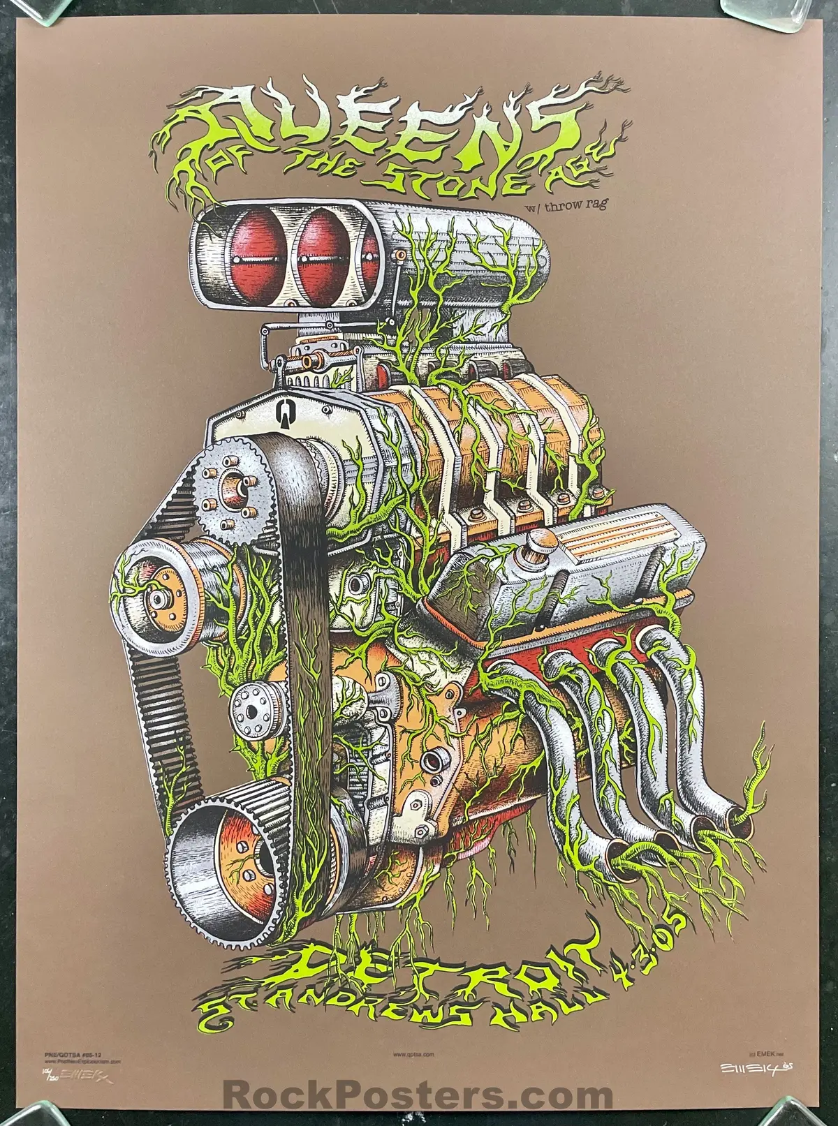 Auction - Queens Of The Stone Age - Detroit '05 -  Emek -  Mint 1