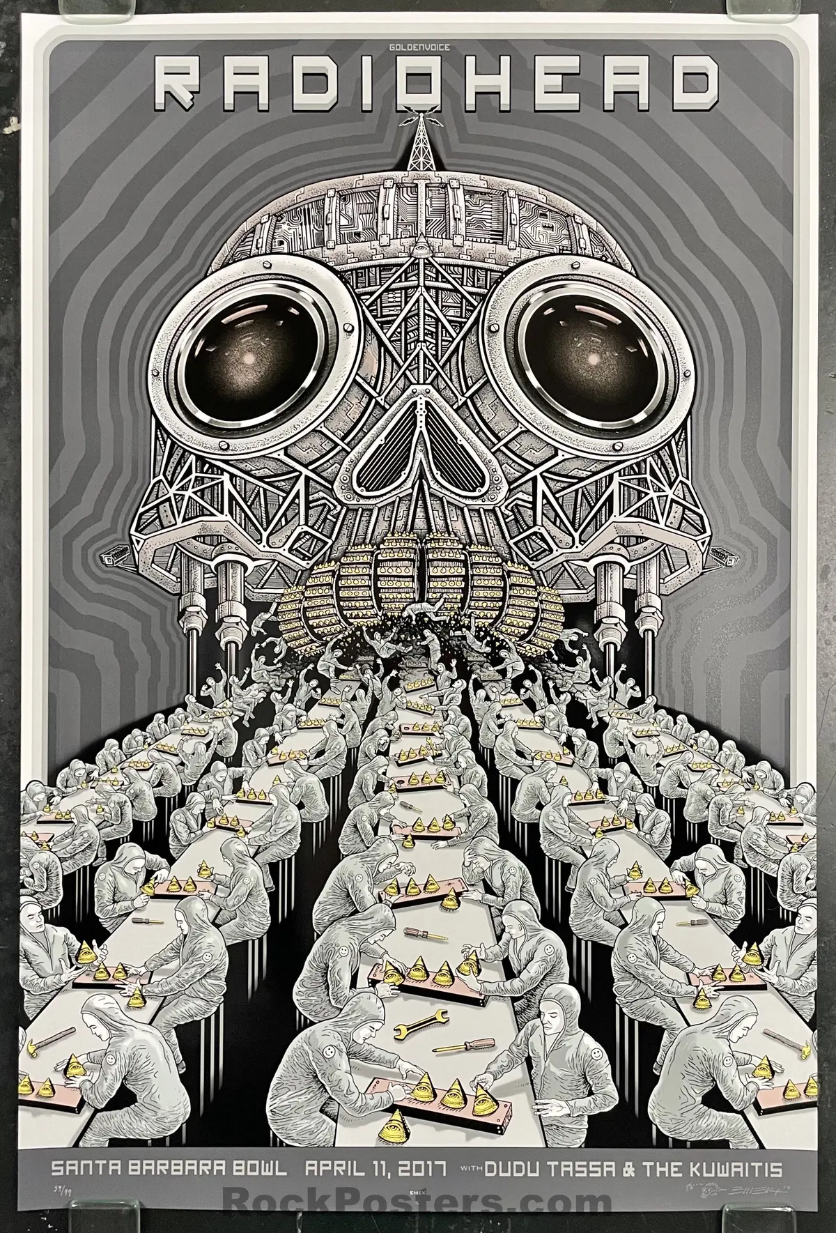 Auction - Radiohead - Santa Barbara '17 - Emek - Artist Edition - Mint 1