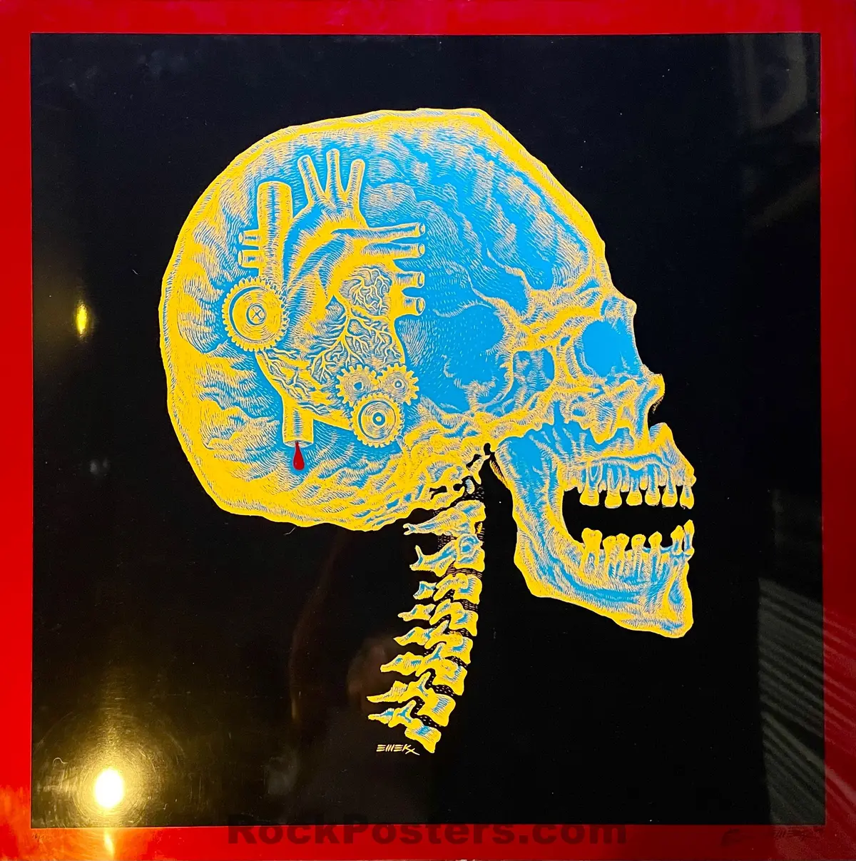 Auction - Tool -  X-Ray '08 - Emek - Metal Poster - Black On Red - Edition Of 20 - Near Mint 1