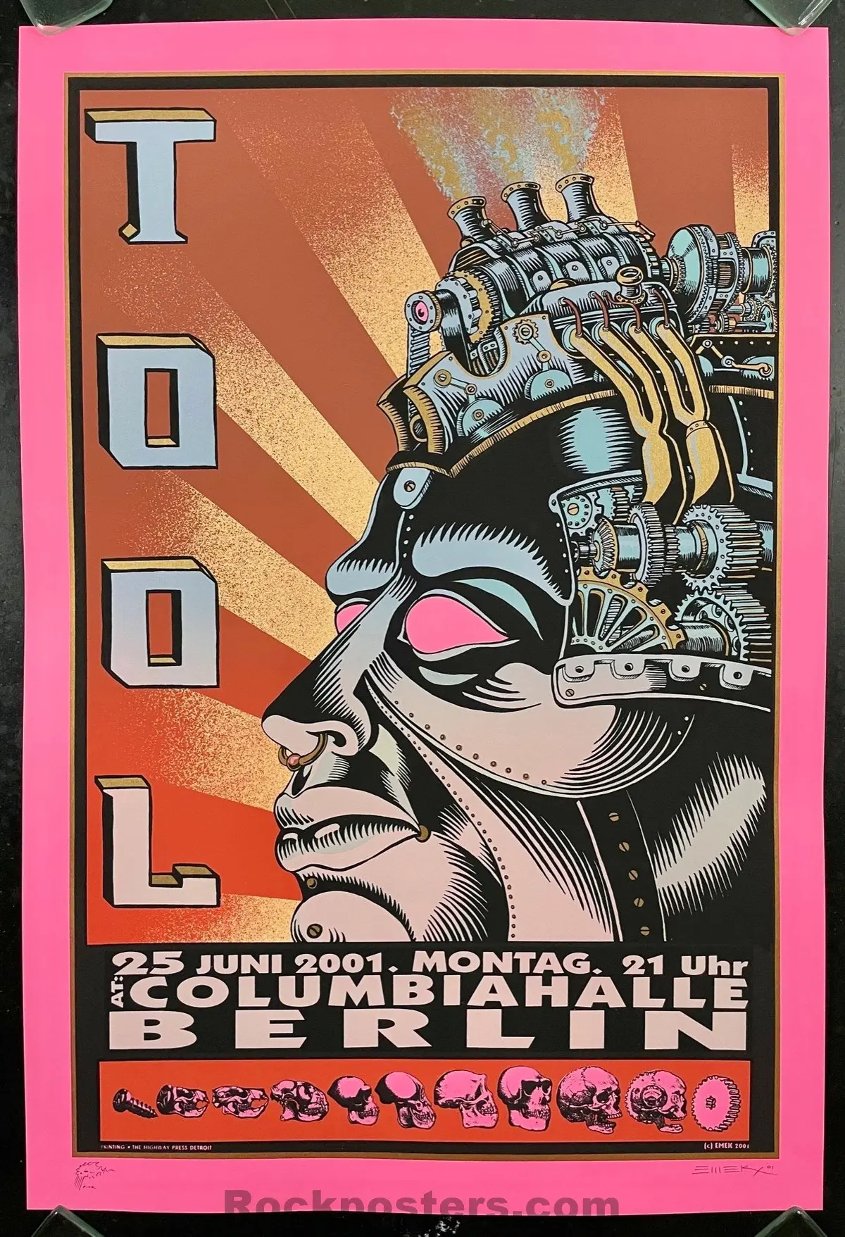 Auction - Tool - Berlin '01 - Emek - Pink Variant Edition - Near Mint Minus 1