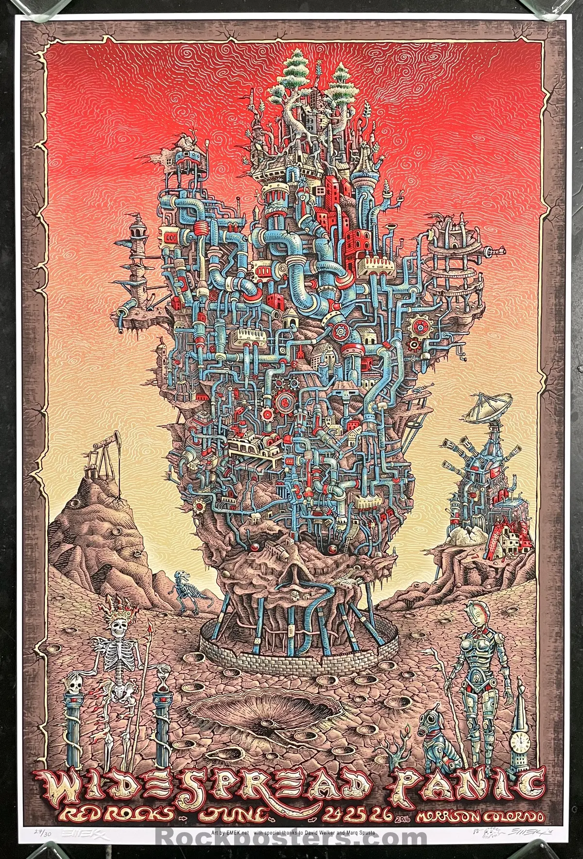 Auction - Widespread Panic - Morrison '16 - Emek - Red Sky Edition - Mint 1