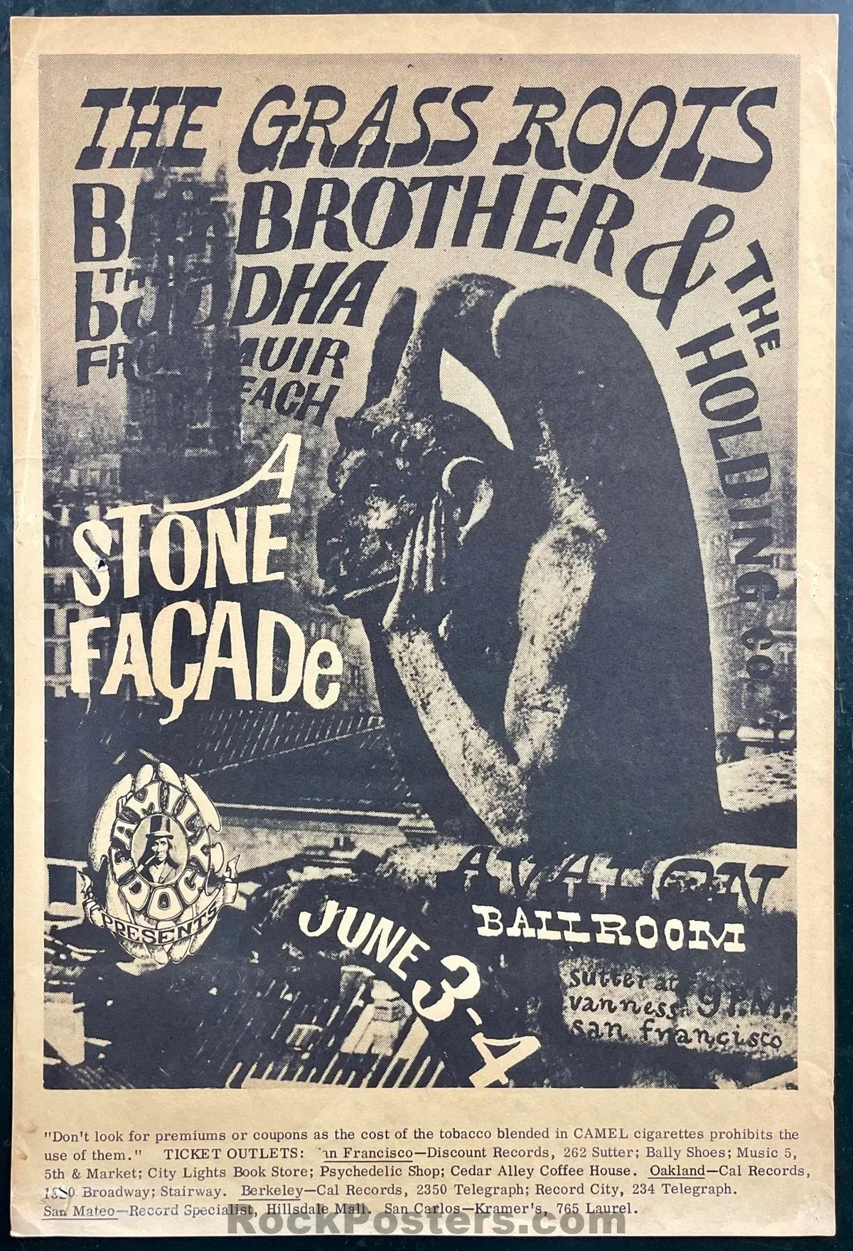 Auction - Fd-11 - Big Brother Janis Joplin - Victor Moscoso - Avalon Ballroom - 1966 Poster - Very Good 1