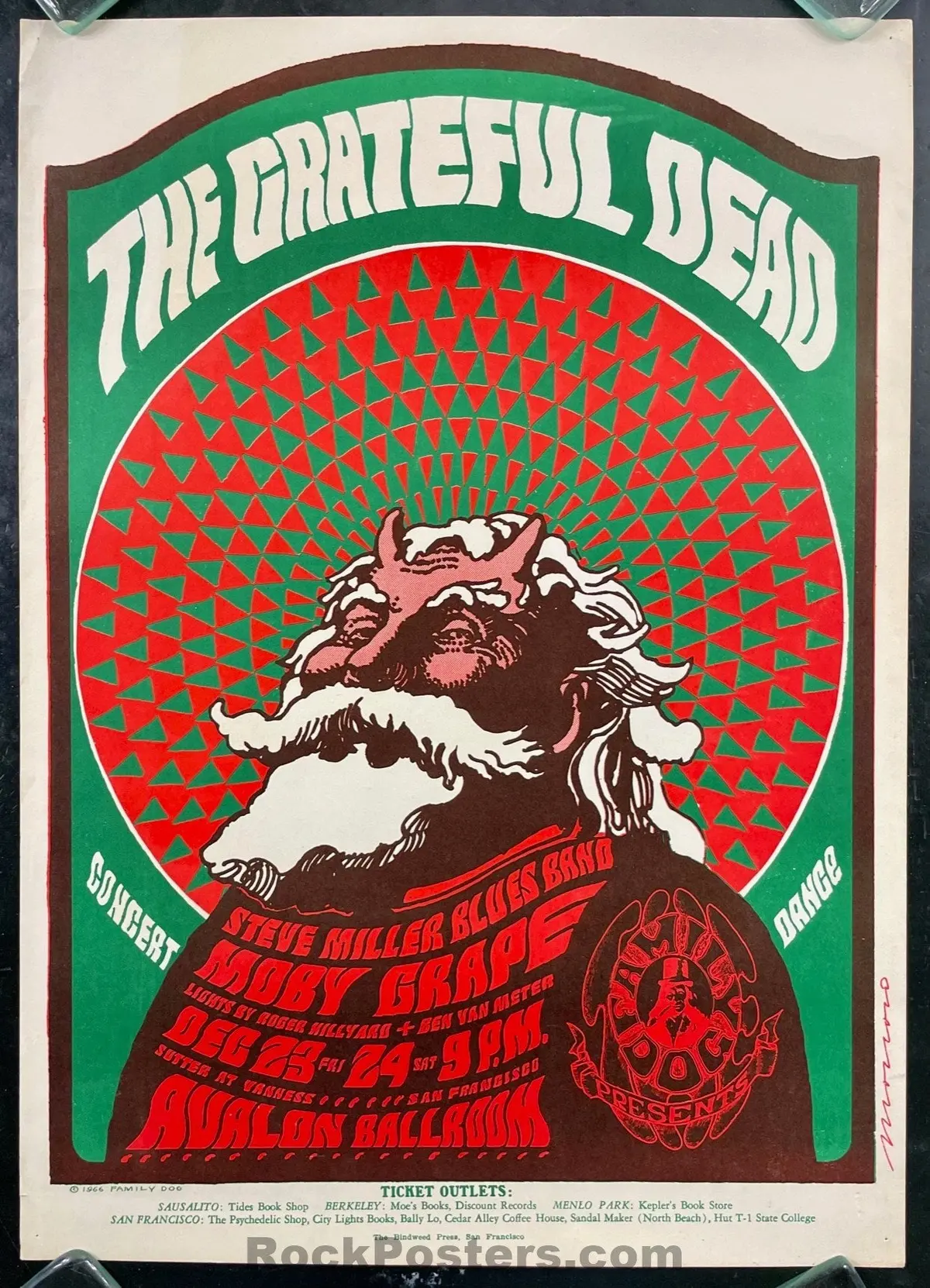 Auction - Fd-40 - Grateful Dead - Victor Moscoso - Avalon Ballroom - 1966  Poster - Excellent 1