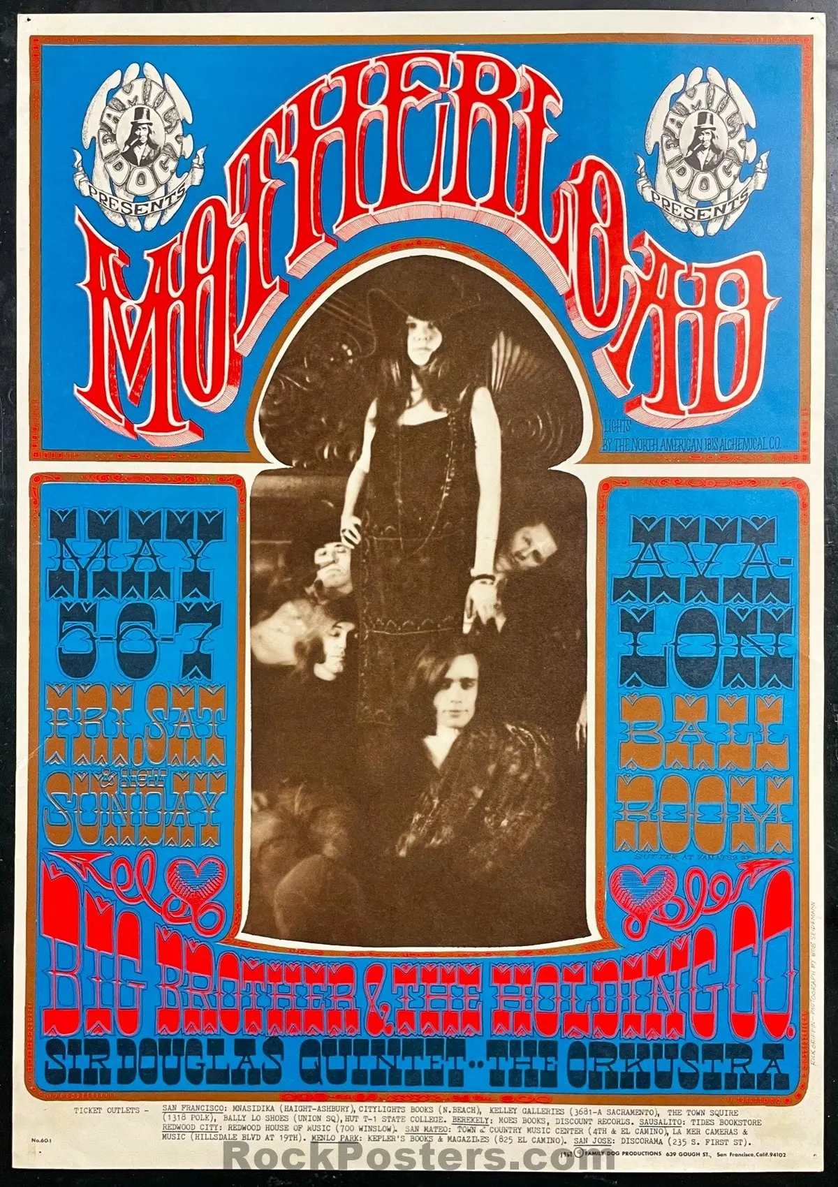 Auction - Fd-60 - Big Brother Janis Joplin - Rick Griffin -  Avalon Ballroom - 1967 Poster - Excellent 1