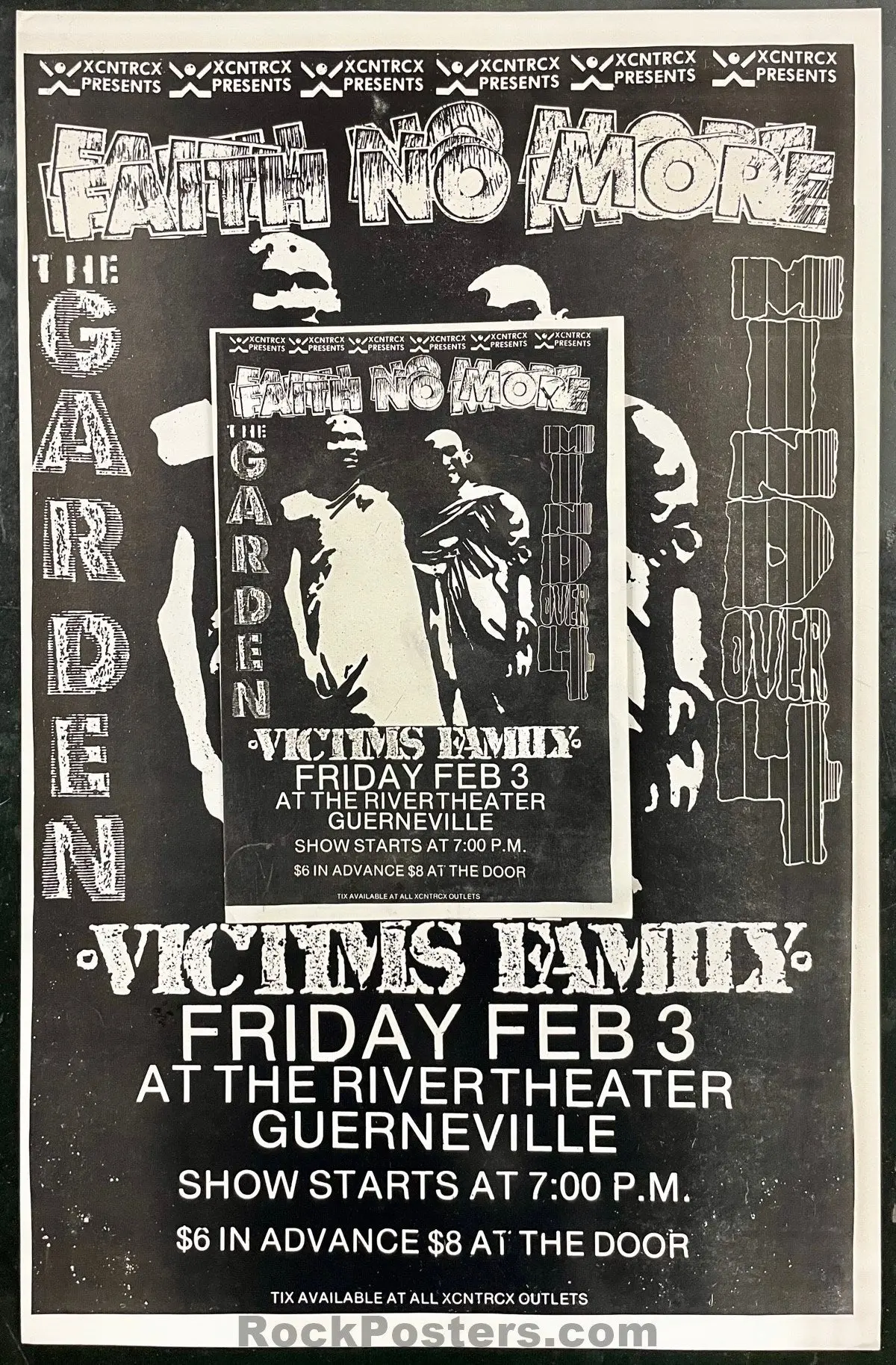 Auction - Faith No More - Guerneville - 1989 Poster & Handbill - Near Mint Minus 1