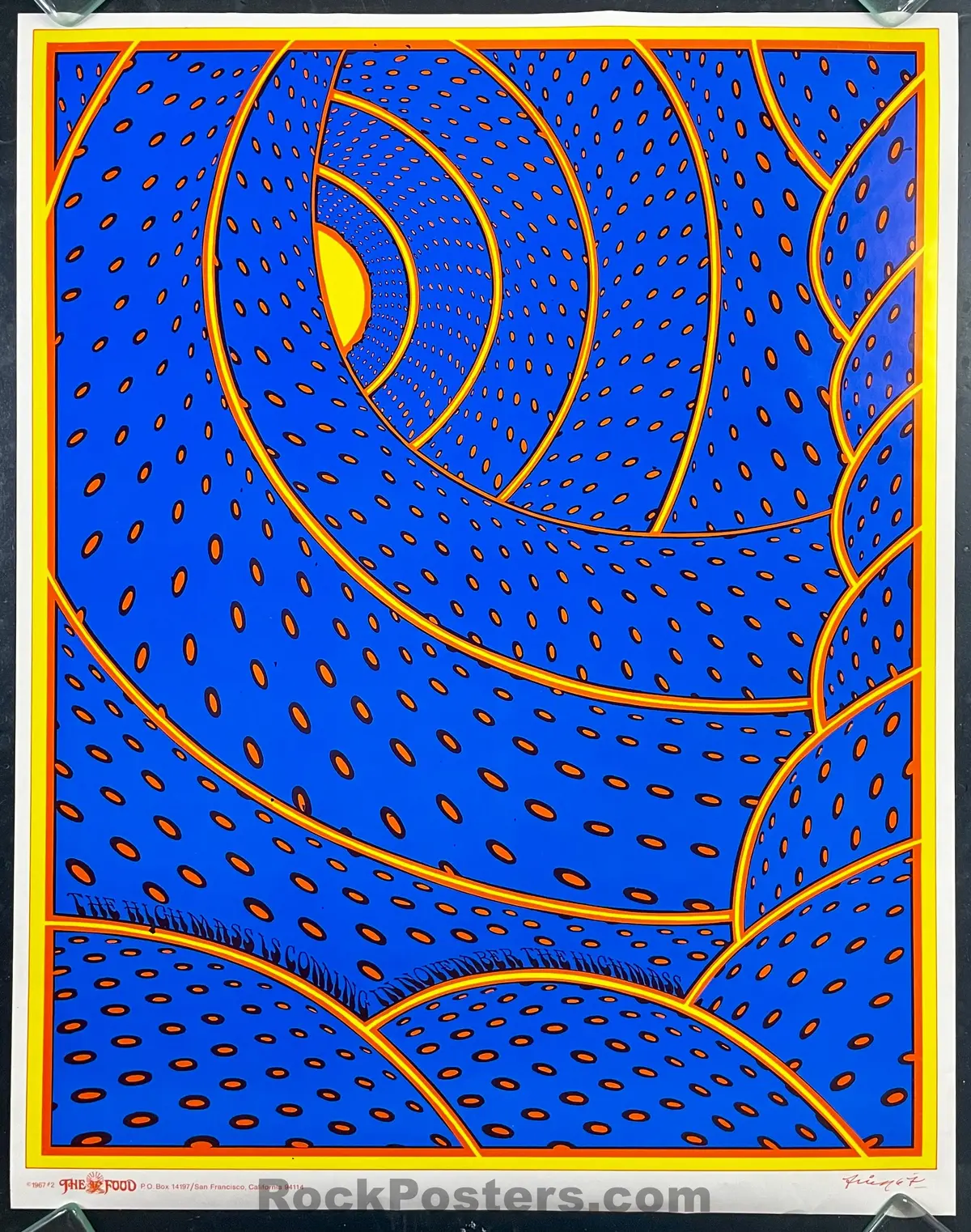 Auction - High Mass Is Coming - Bob Fried - San Francisco  - 1967 Poster - Excellent 1