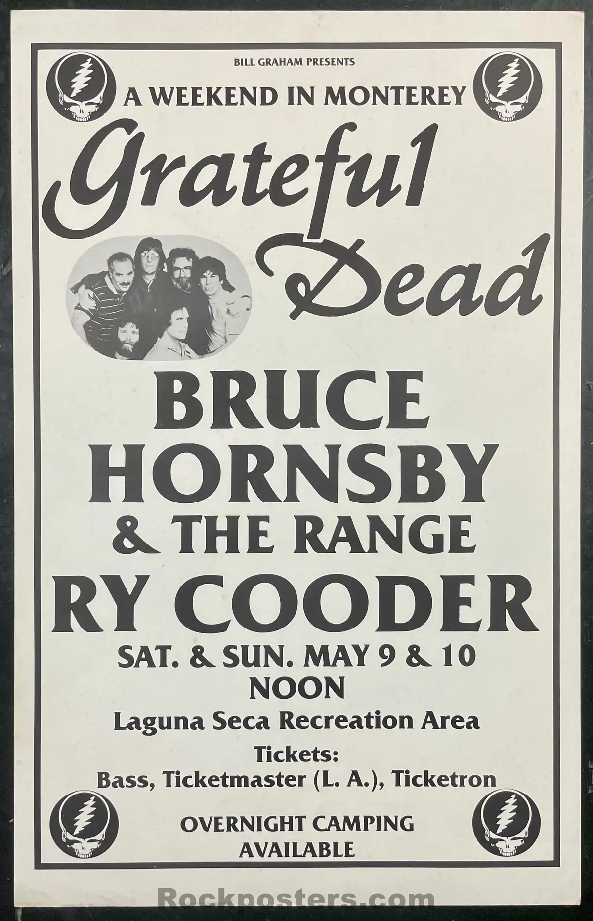 Gd Misc. - Grateful Dead - 1987 Poster - Laguna Seca Monterey - Excellent 1