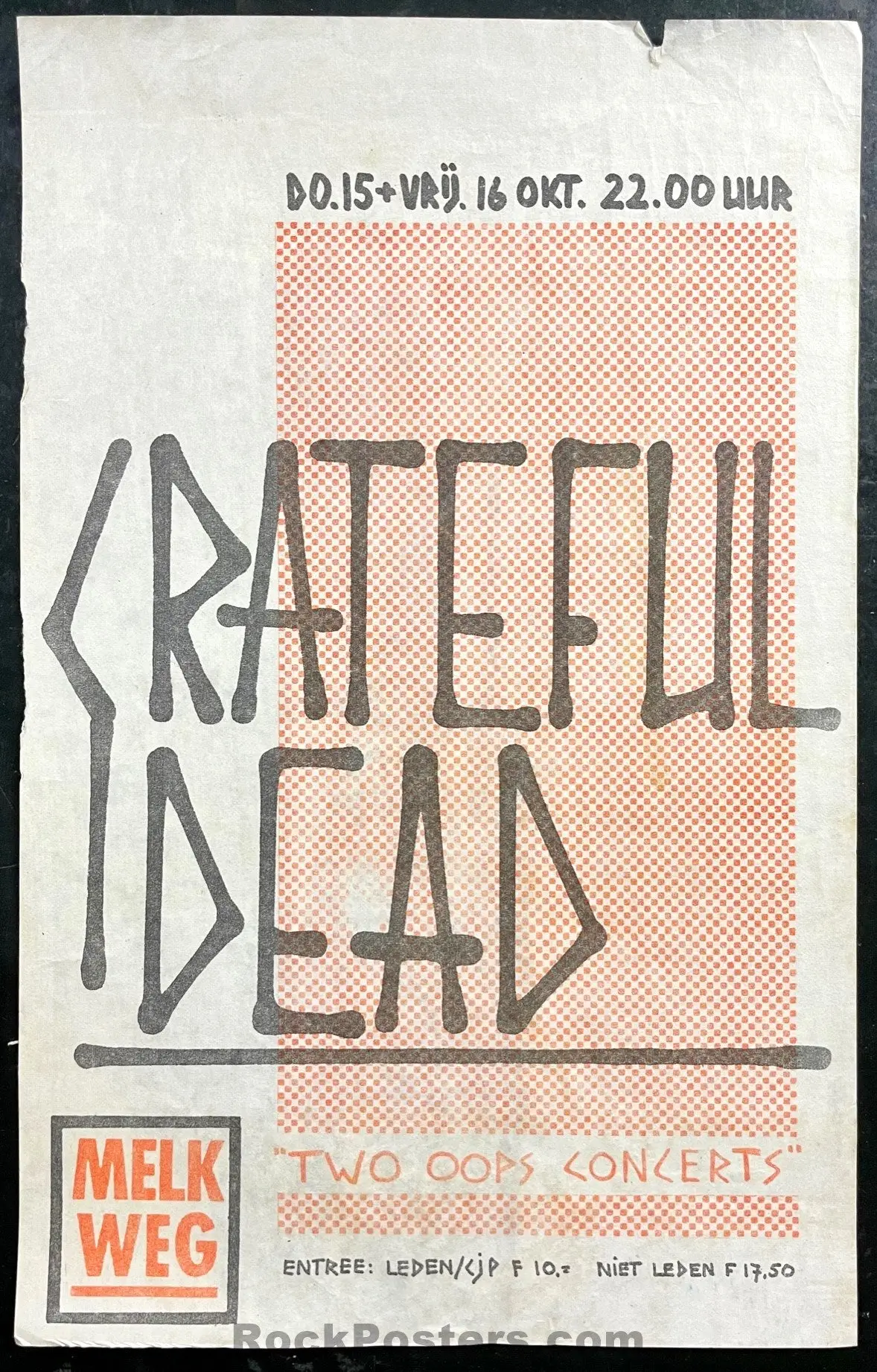 Auction - Grateful Dead - Melkweg Amsterdam - 1981 Handbill - Very Good 1
