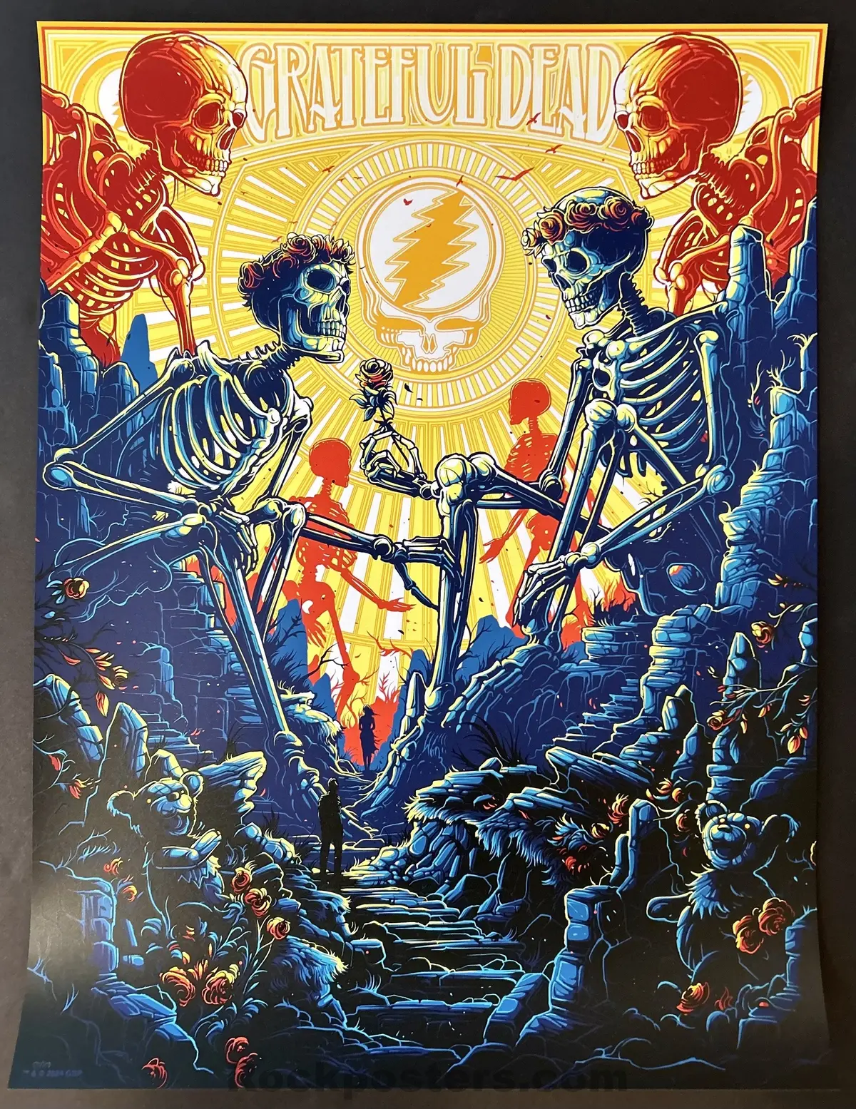 Auction - Grateful Dead '24 - Dan Mumford - Art Print Poster - Mint 1