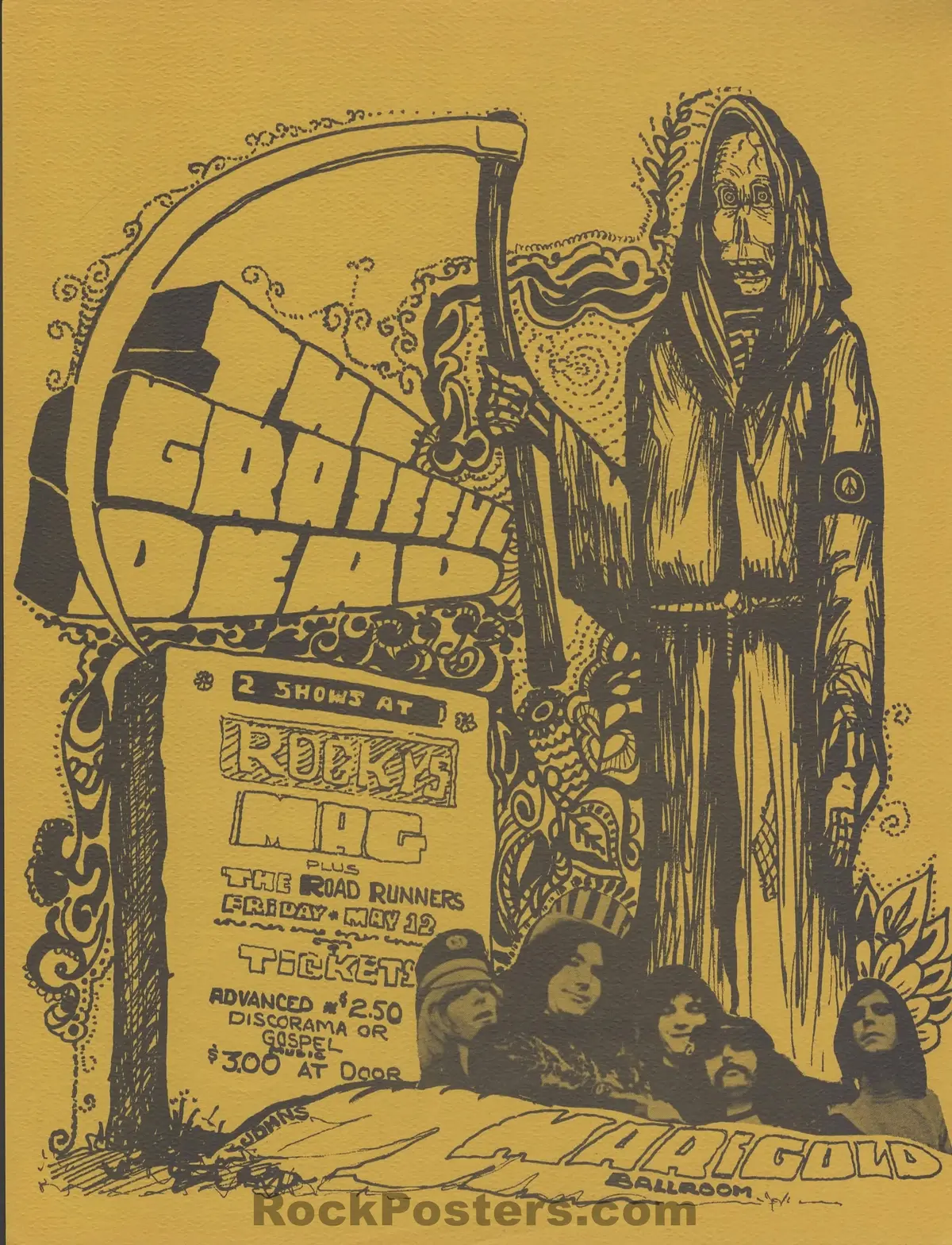 Auction - Grateful Dead - 1967 Handbill - Rockys Mag - Near Mint 1