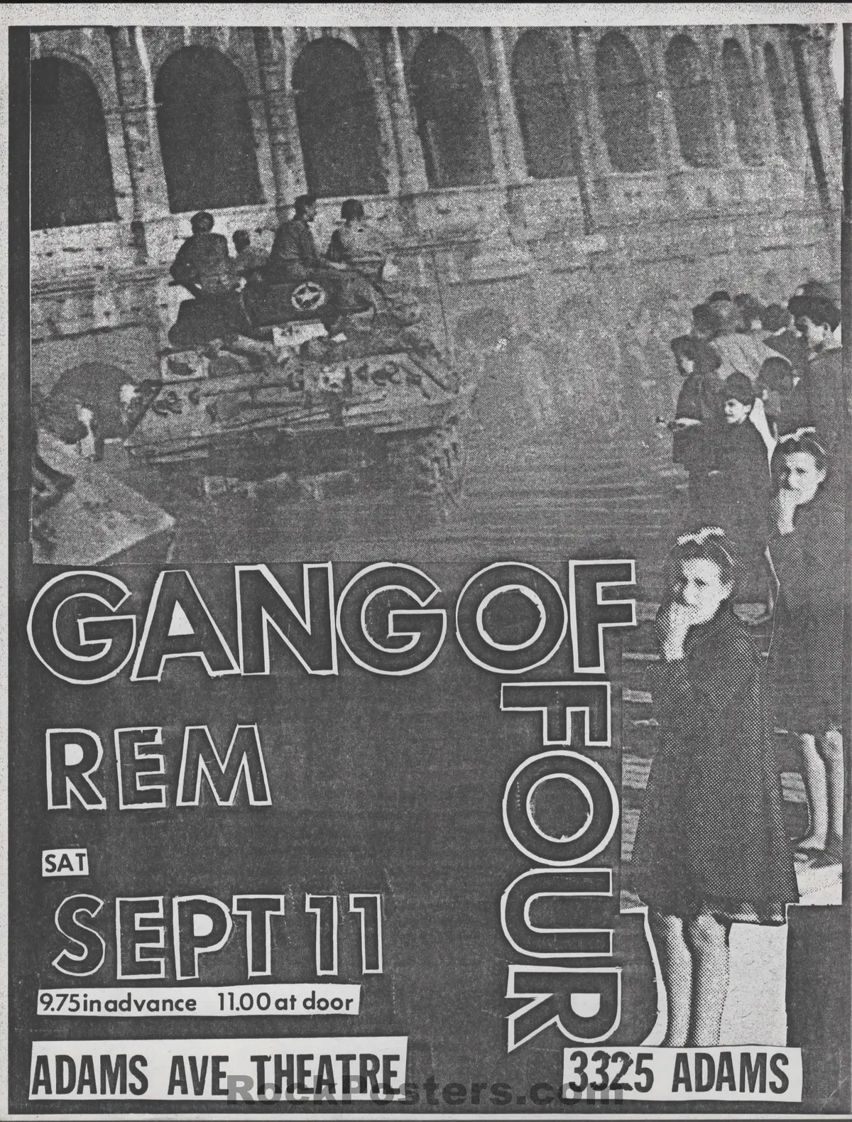 Auction - Gang Of Four - R.E.M. - 1982 Punk Flyer - San Diego - Excellent 1
