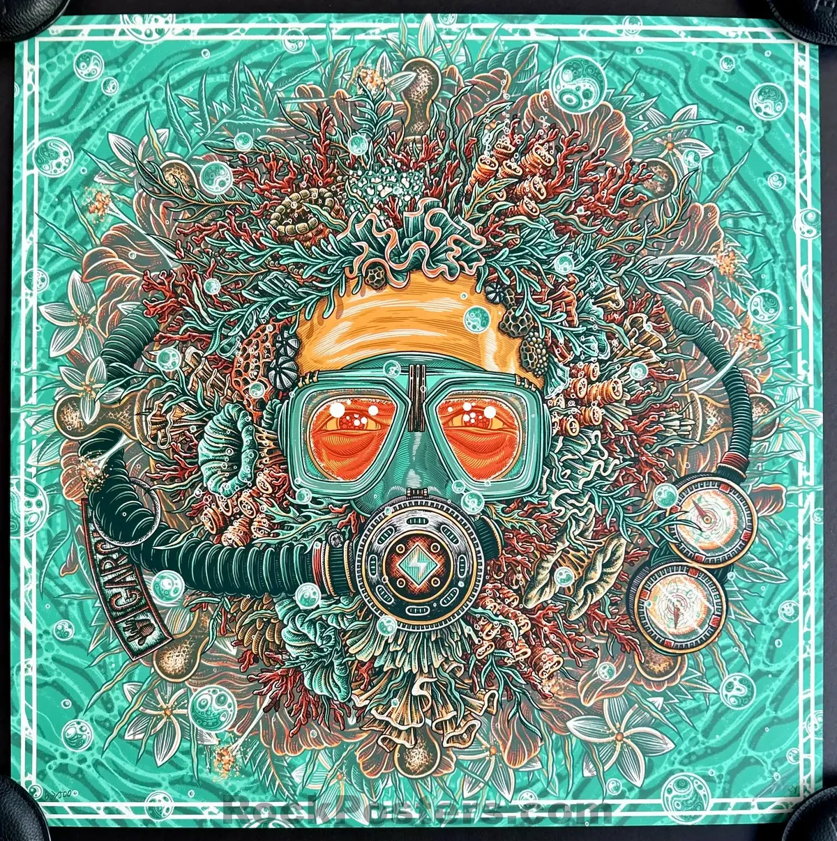 Auction - Jerry Garcia - Kona Ripple '24 - Bicycle Day Poster - Luke Martin - Mint 1
