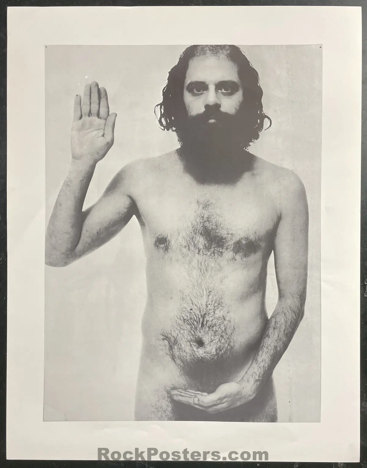 Auction - Beat Poet - Allen Ginsberg - Head Shop Poster - Circa Late 1960S - Excellent 1