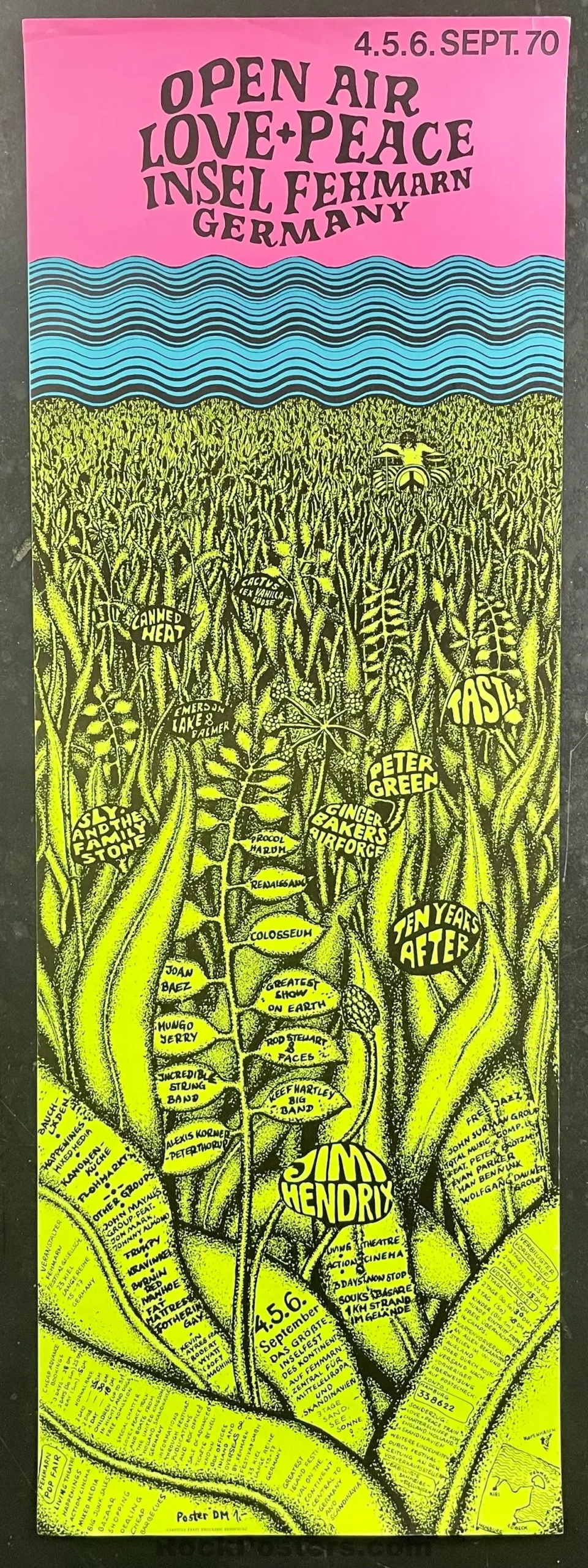 Auction - Jimi Hendrix - Final Concert - 1970 Poster - Germany - Very Good 1
