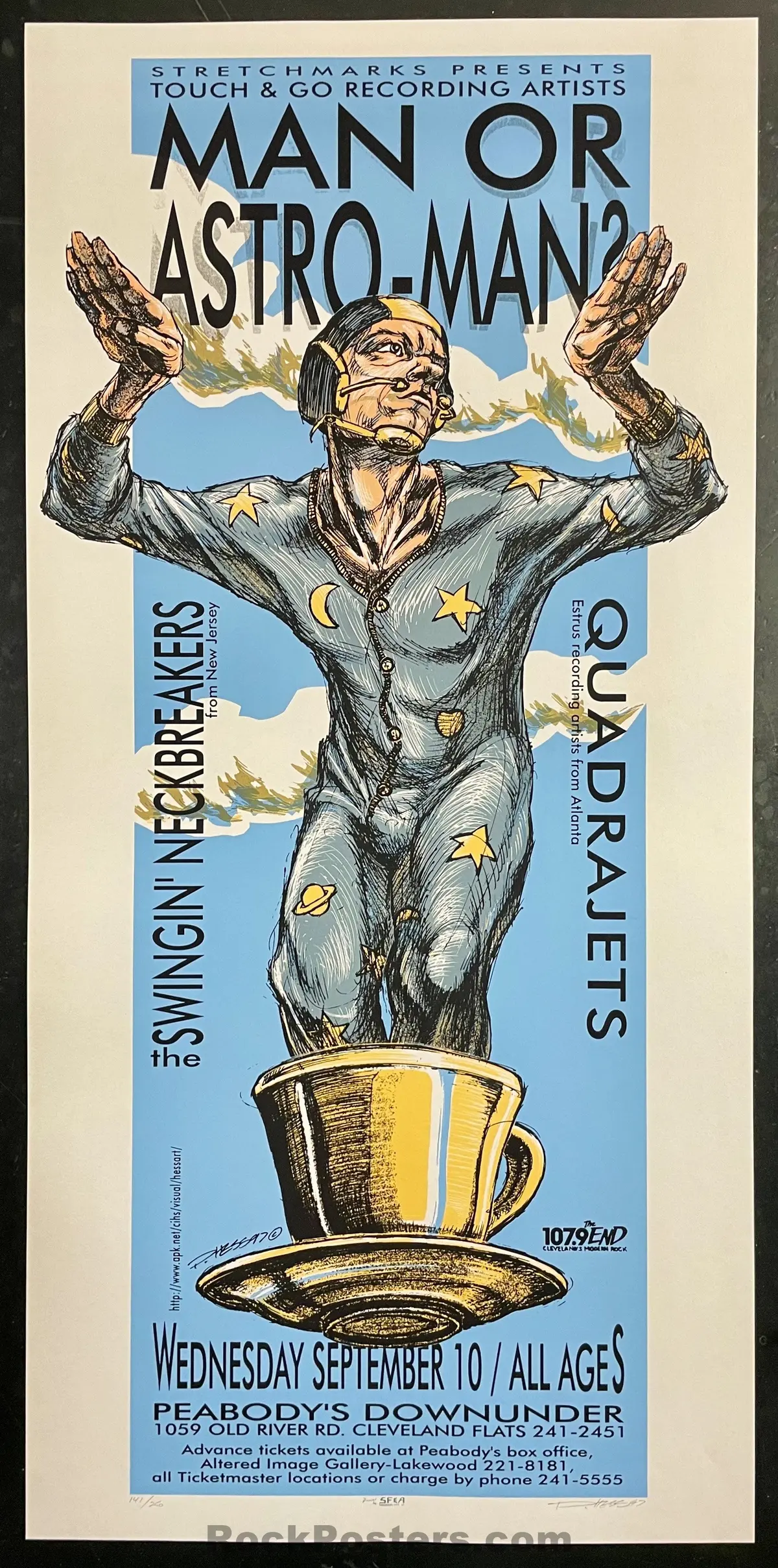 Auction - Man Or Astro-Man? - Cleveland '97 - Derek Hess - 1St Edition - Near Mint 1