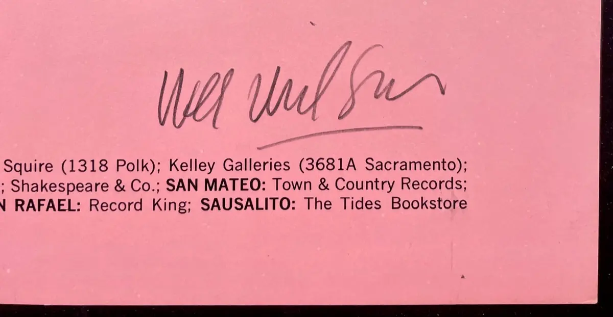 Auction - Bg-62 - Grateful Dead - Wes Wilson Signed - 1967 Poster - Fillmore Auditorium - Near Mint 2