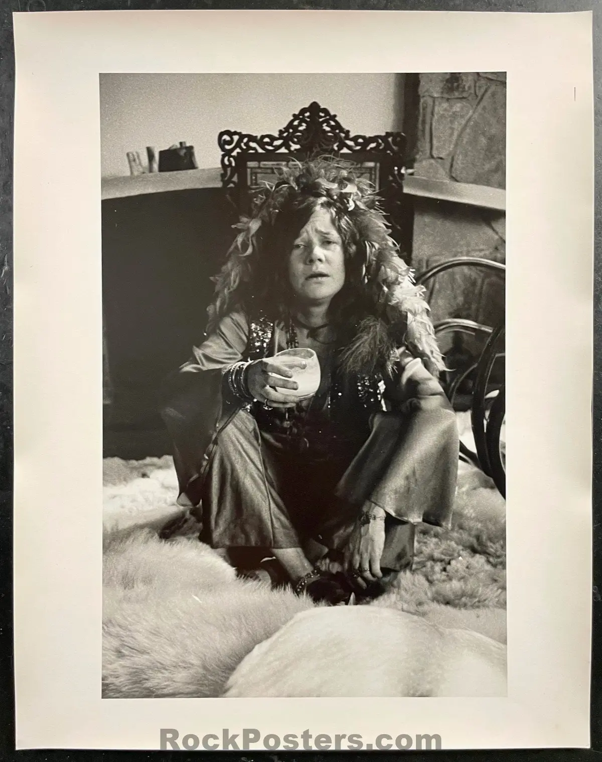 Janis Joplin - Tony Lane - Black & White Photograph - Excellent 1
