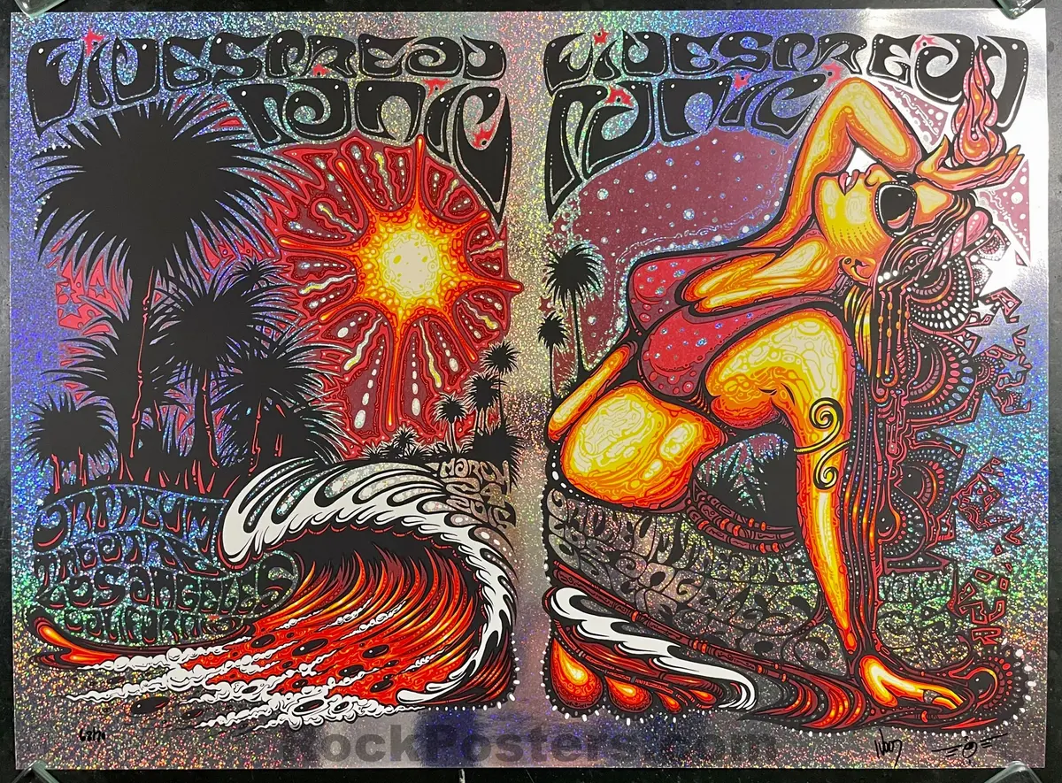 Widespread Panic - Los Angeles '15 -  Jeff Wood - Uncut Sparkle Foil - Mint 1