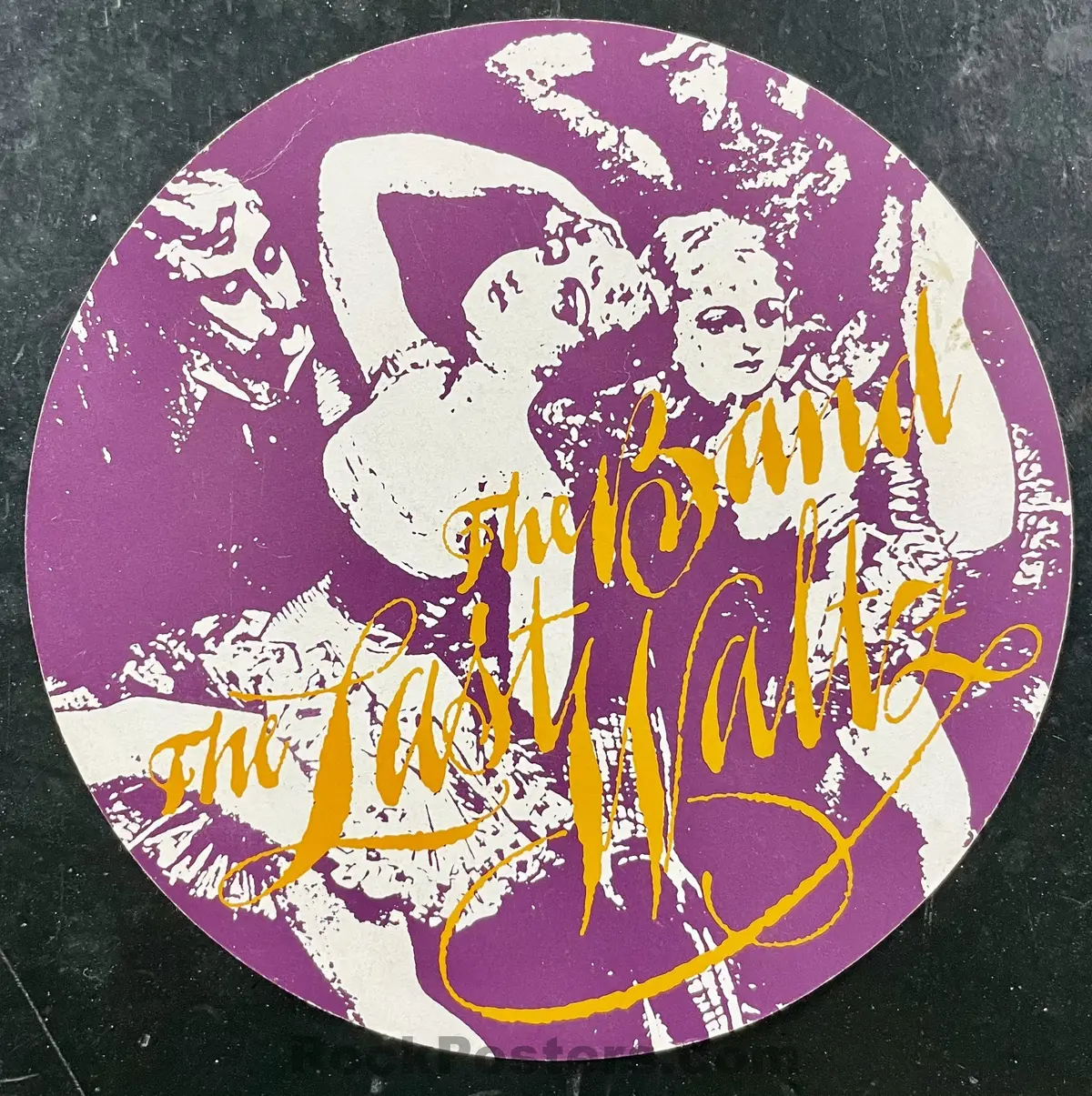 Auction - The Band - The Last Waltz - 2-Sided Circular Announcement - 1976 Card - Winterland  - Excellent 1