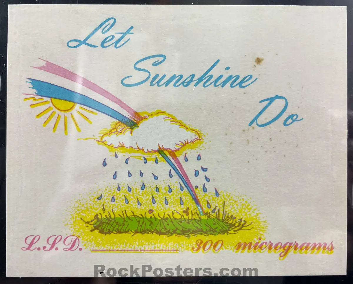 Auction - Orange Sunshine Lsd - Brotherhood Of Eternal Love - Tim Scully Signed - 1969 Distribution Card -  Psa/Dna Certified 1
